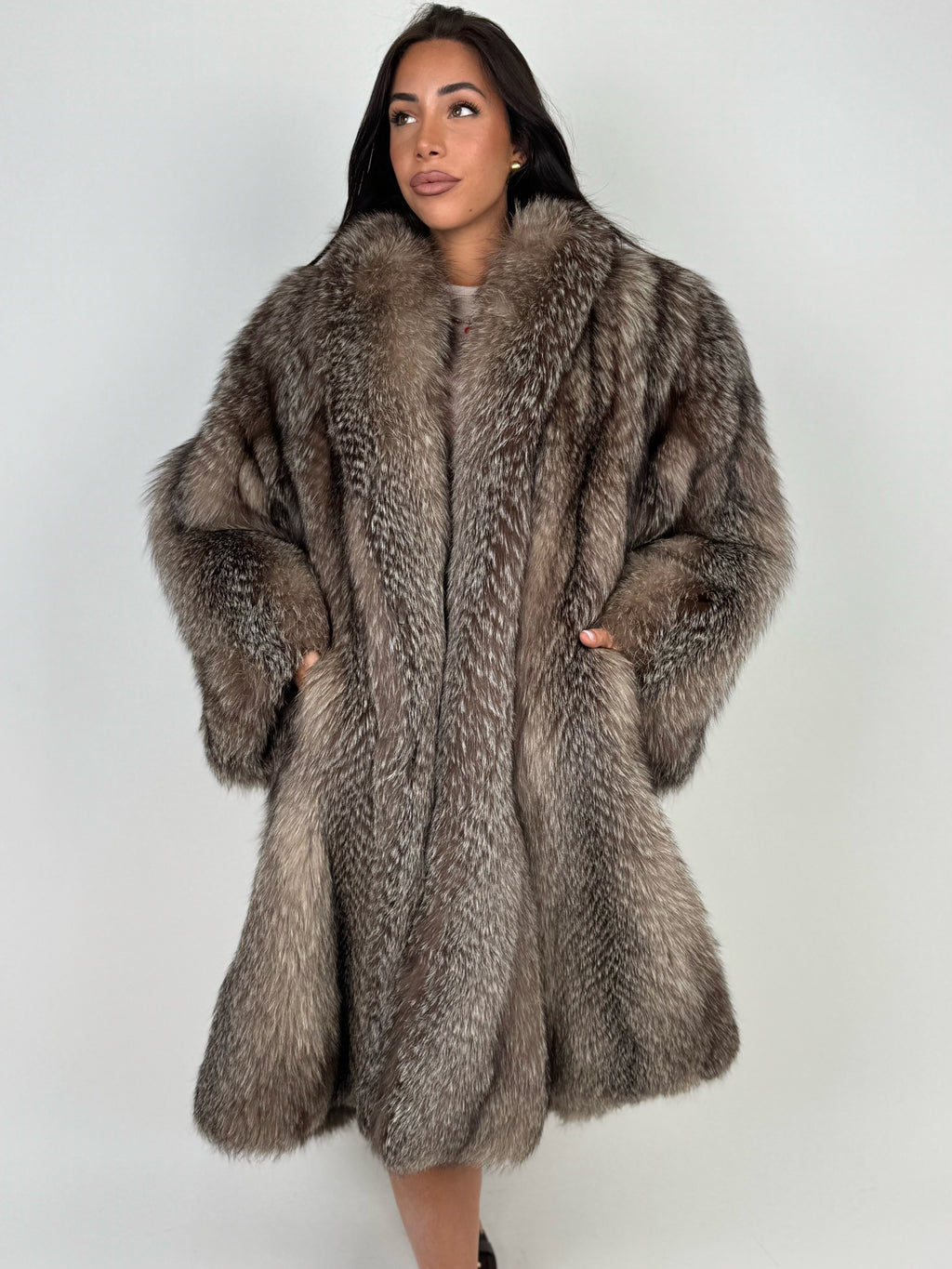 Cappotto in volpe frost N01