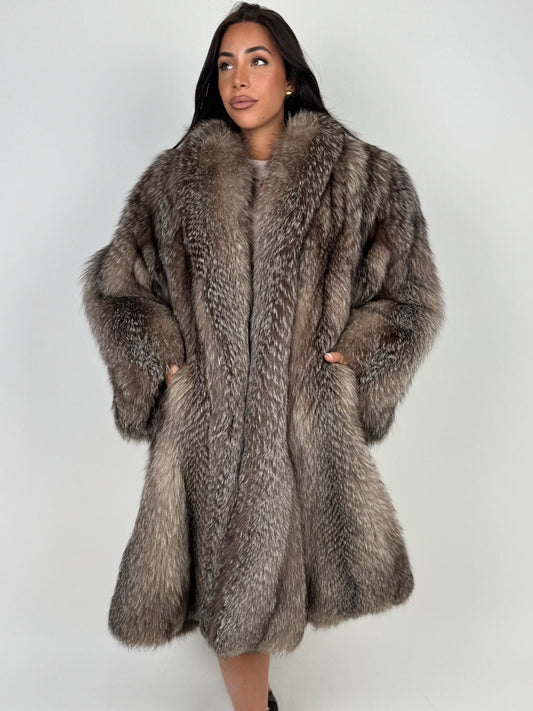 Cappotto in volpe frost N01