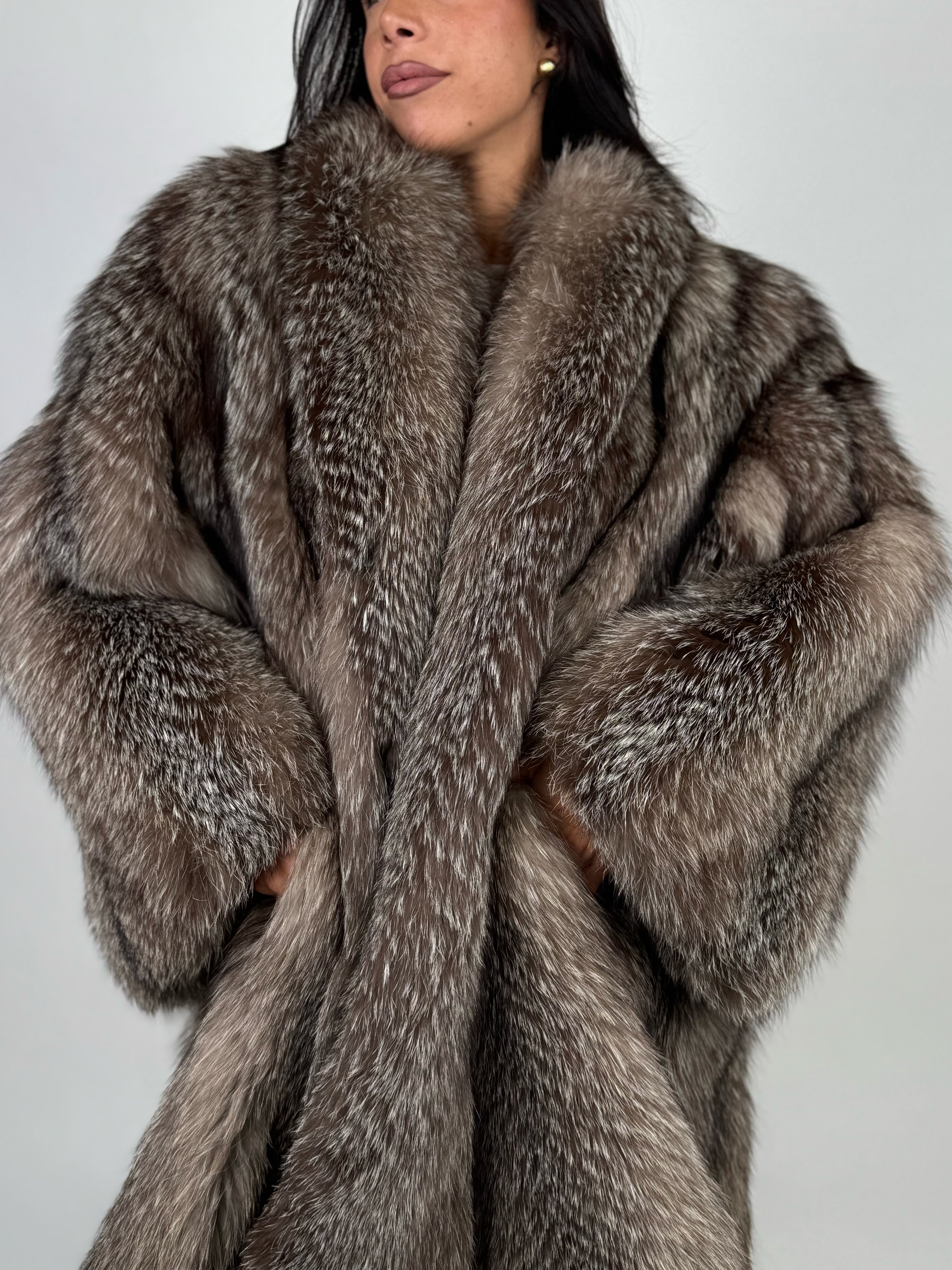 Cappotto in volpe frost N01
