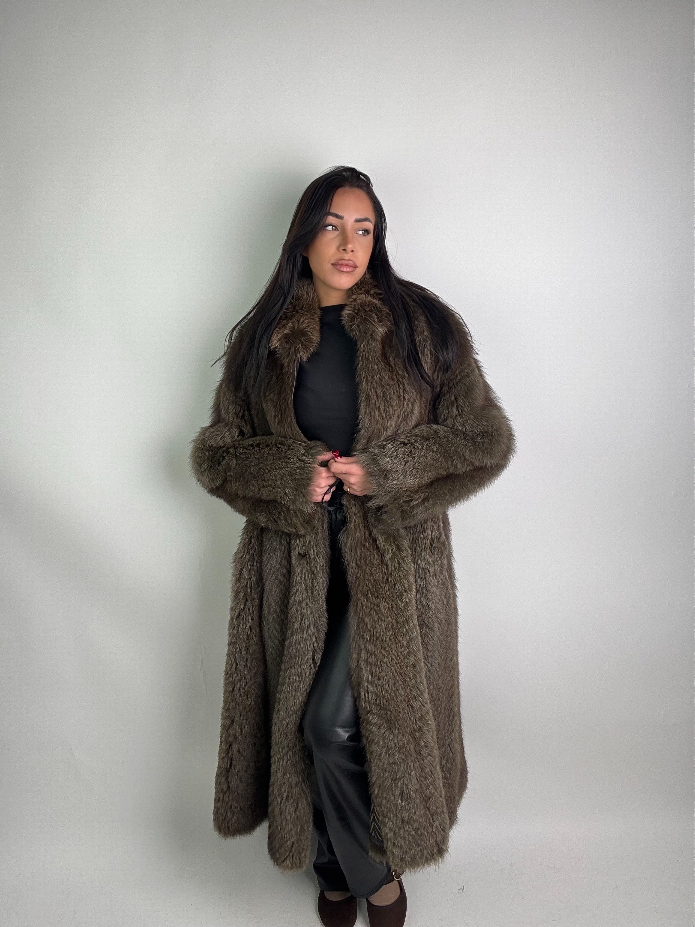 Cappotto in volpe reversibile N34