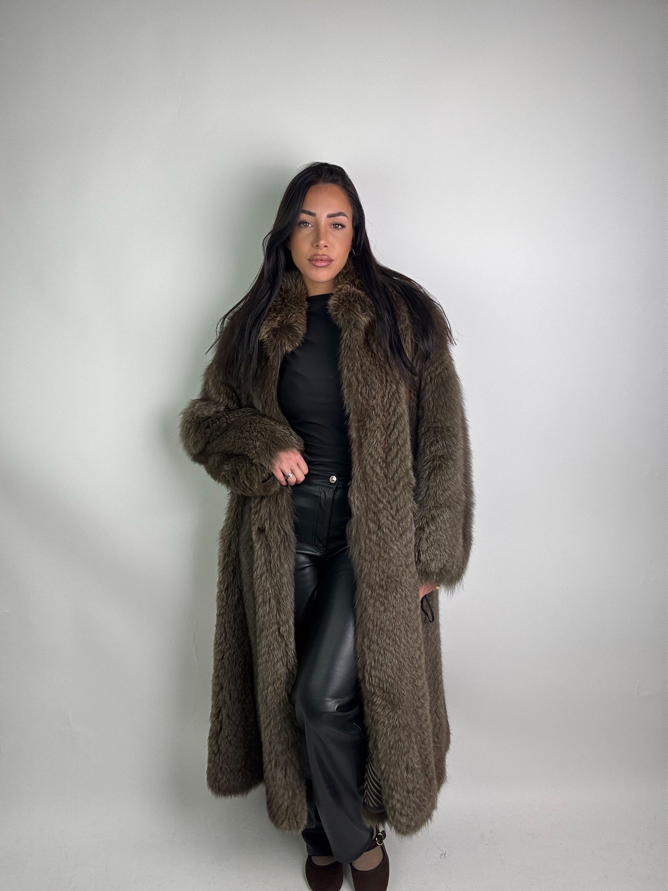 Cappotto in volpe reversibile N34