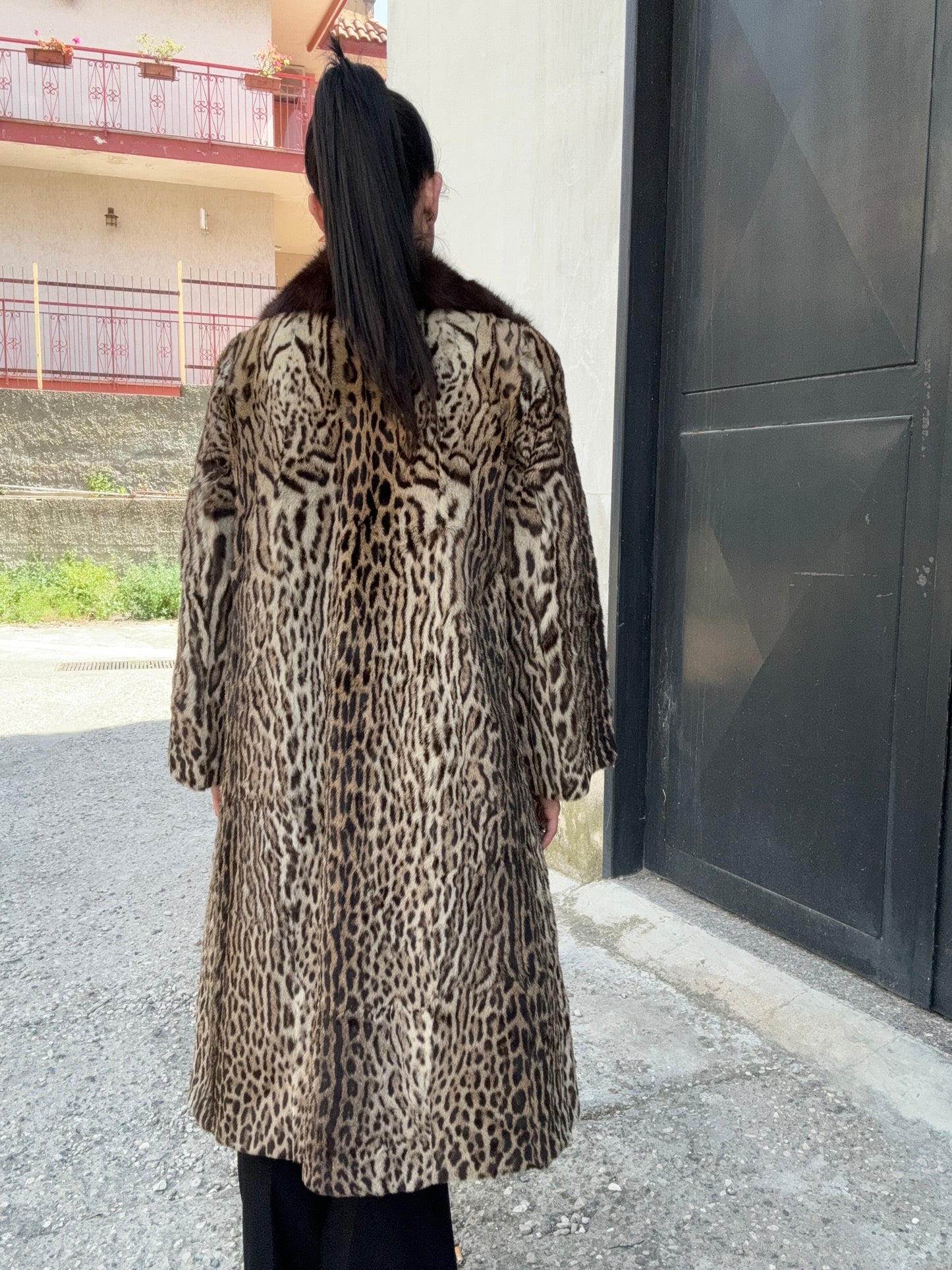 Cappotto in leopardo e zibellino