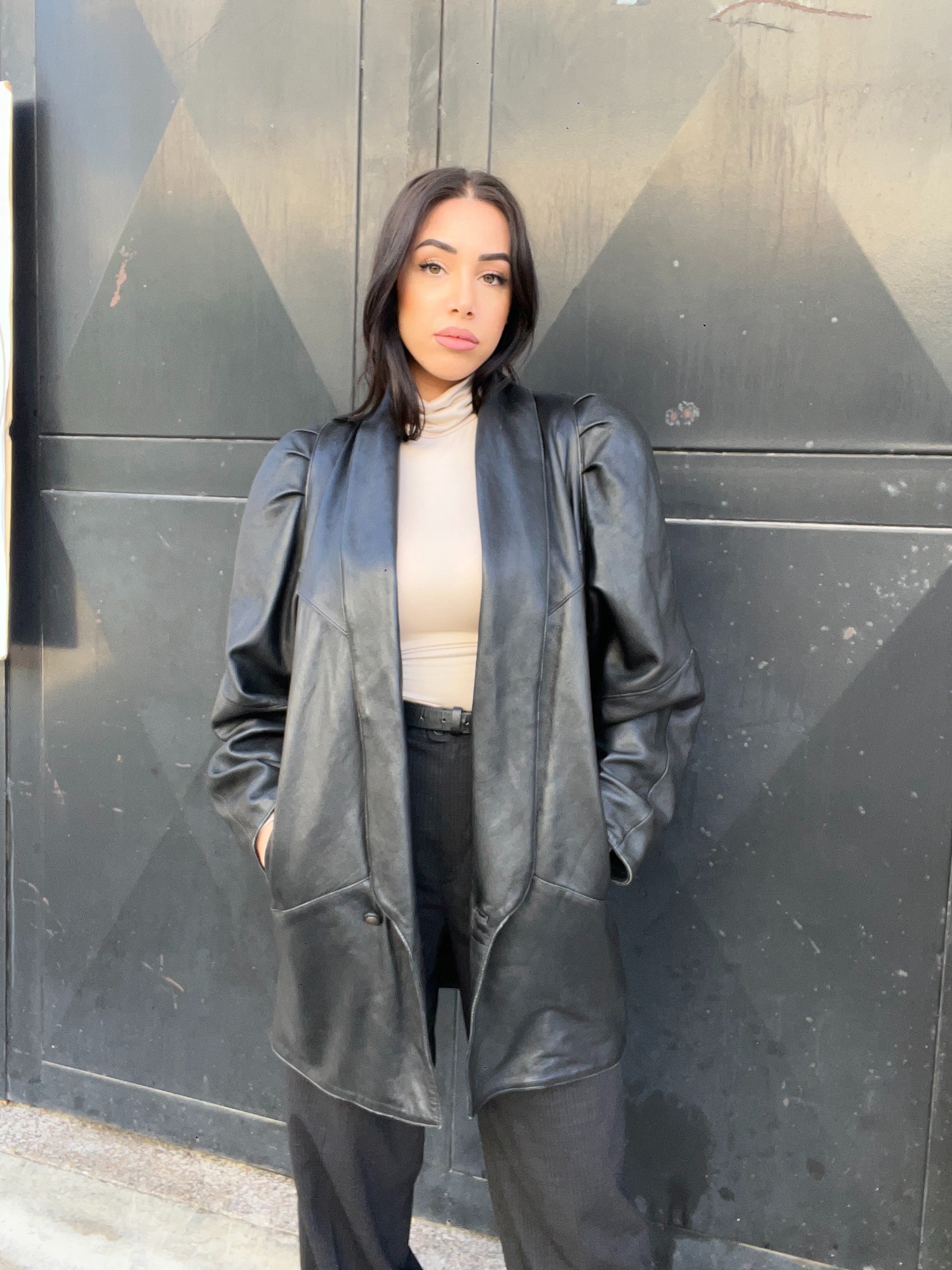 Gabriella Benelli Leather Coat