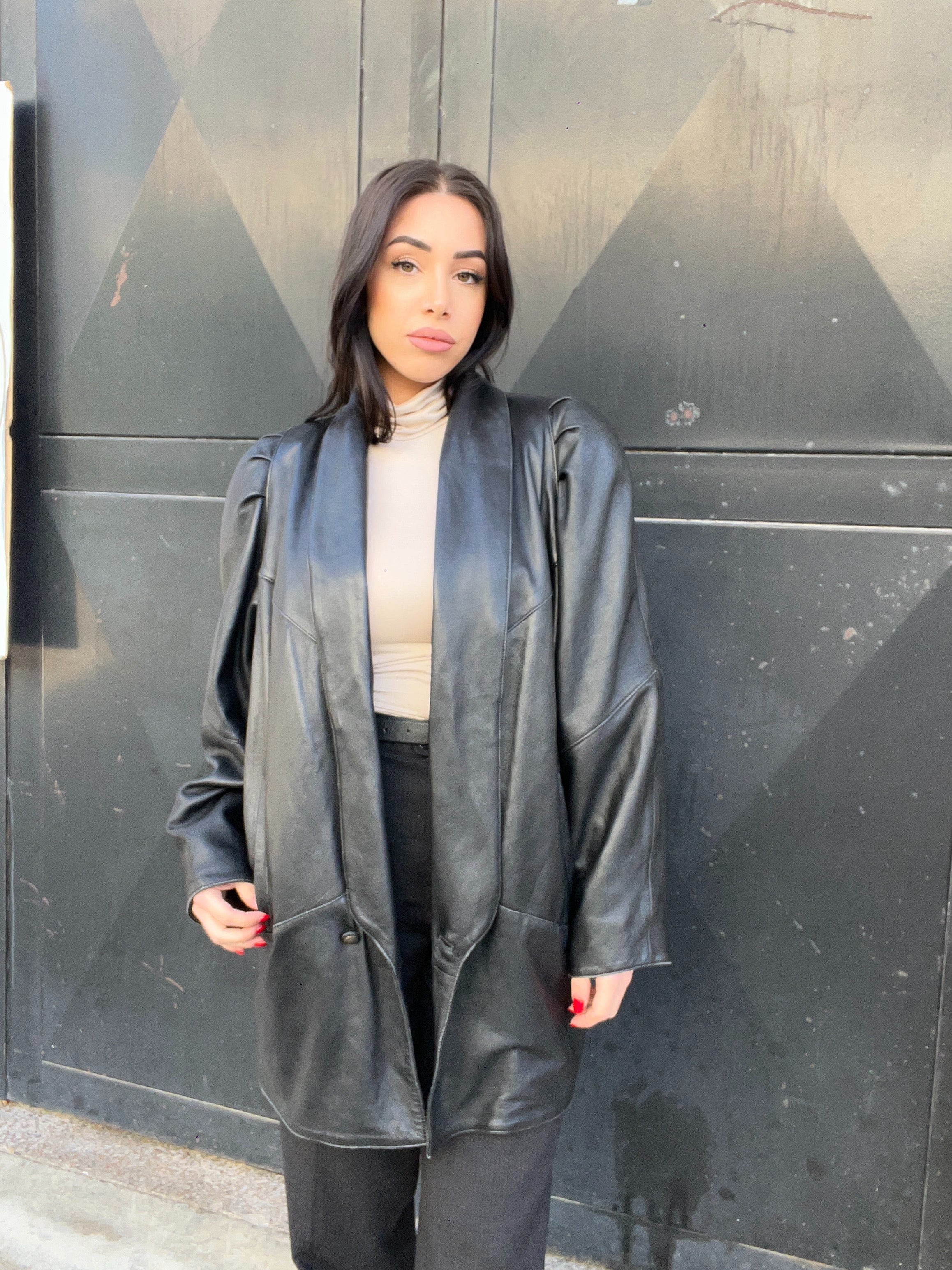 Gabriella Benelli Leather Coat