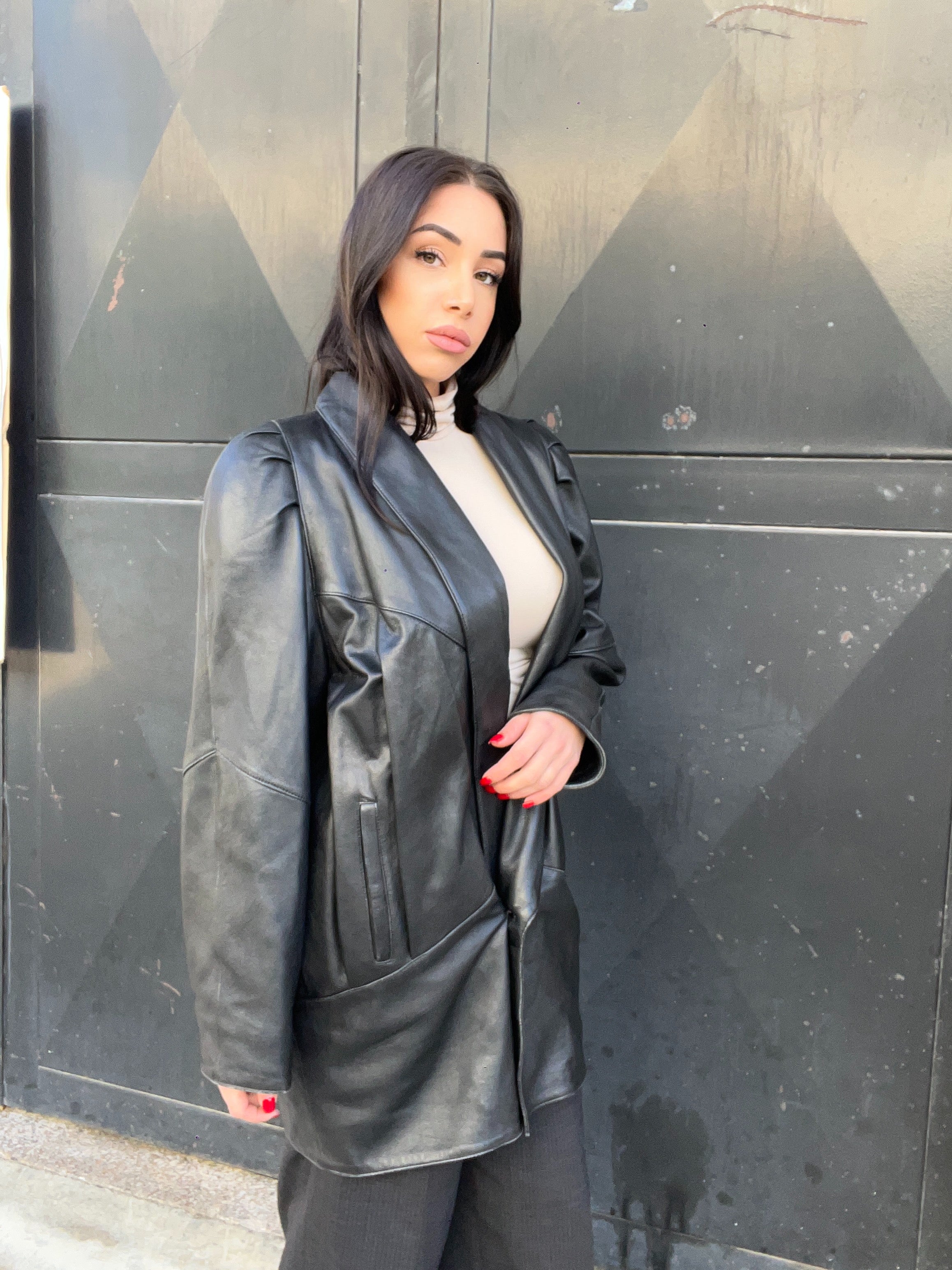 Gabriella Benelli Leather Coat