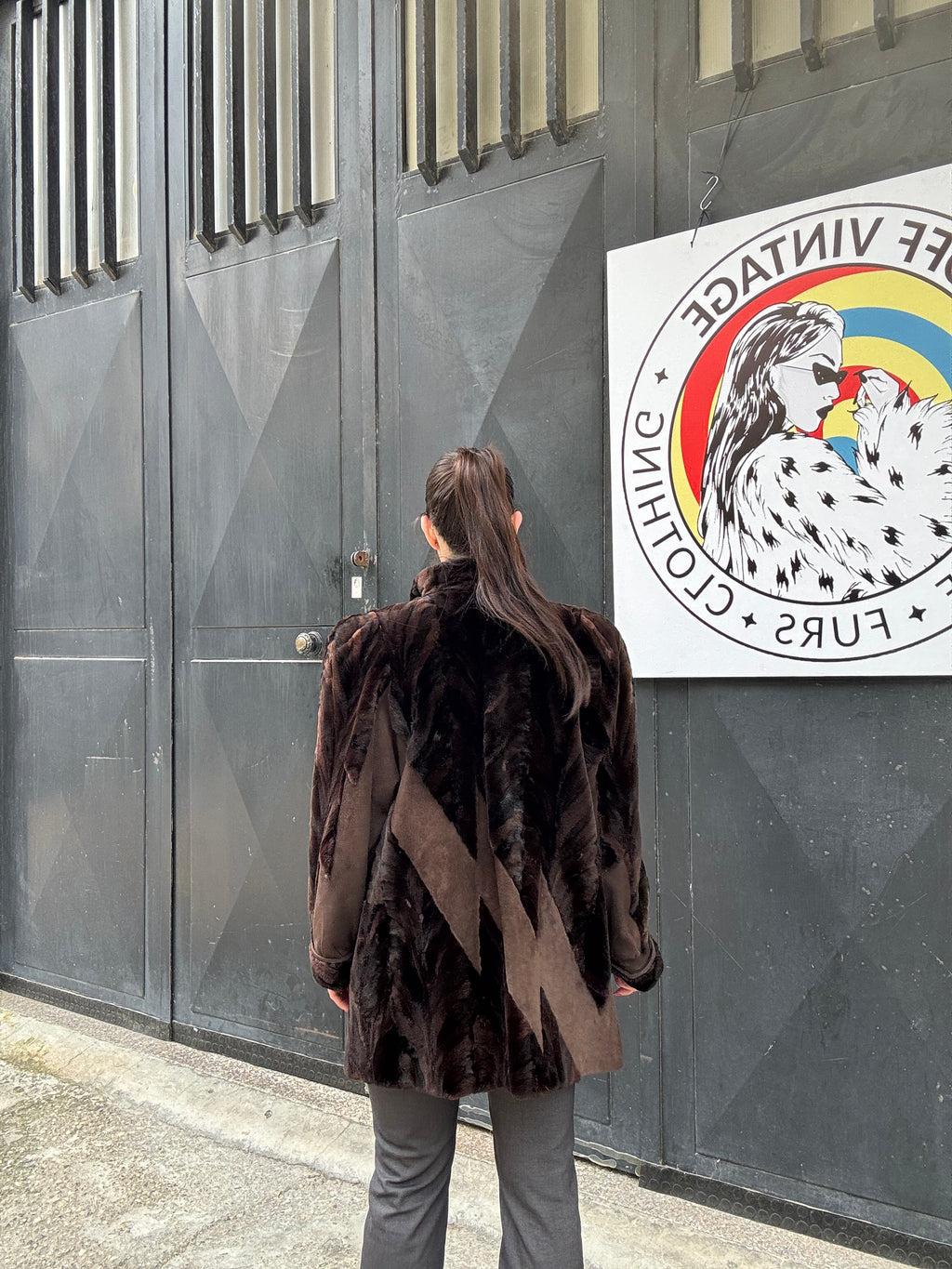 Giacca in visone rasato