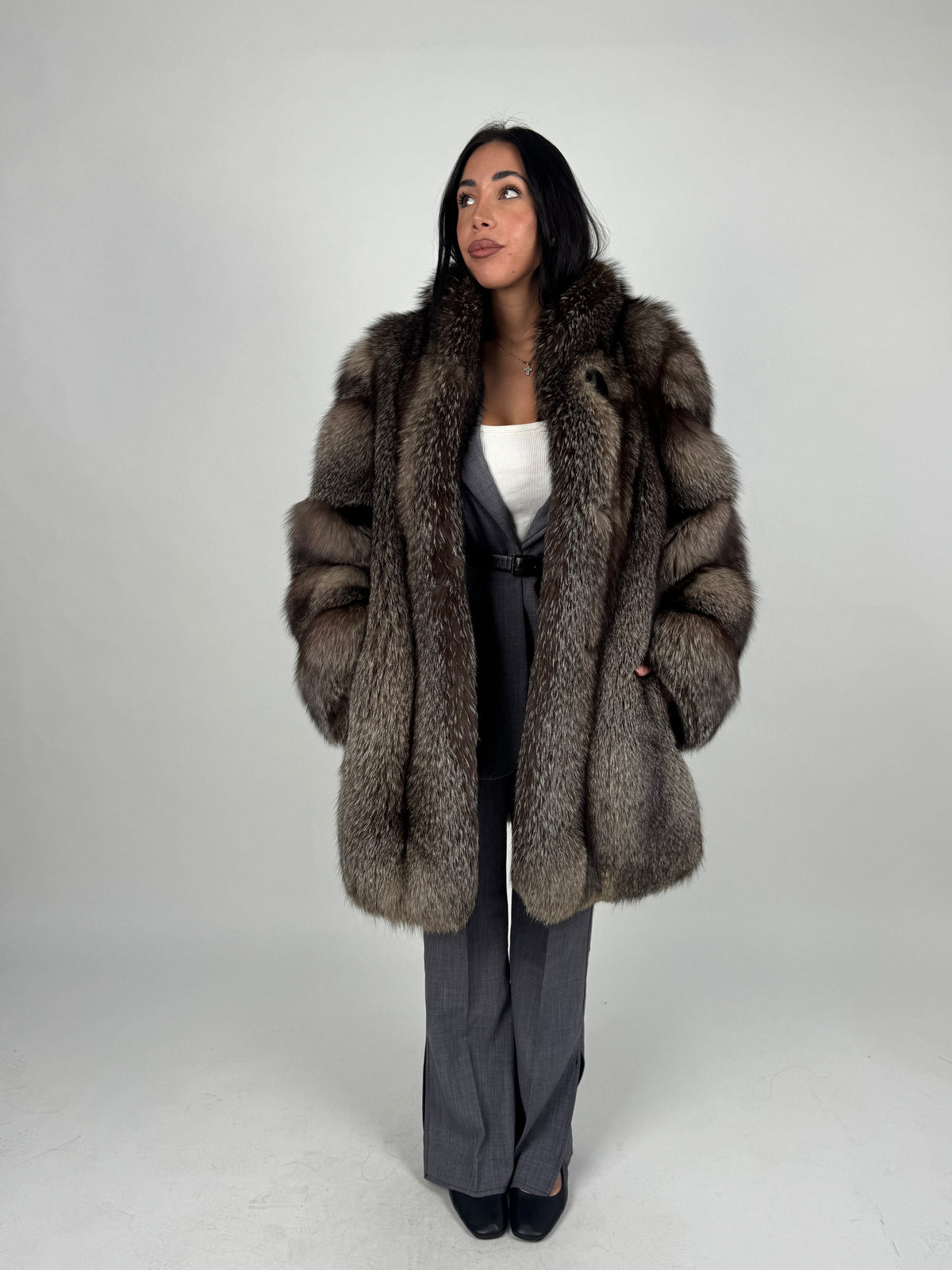 Giacca in volpe frost N847