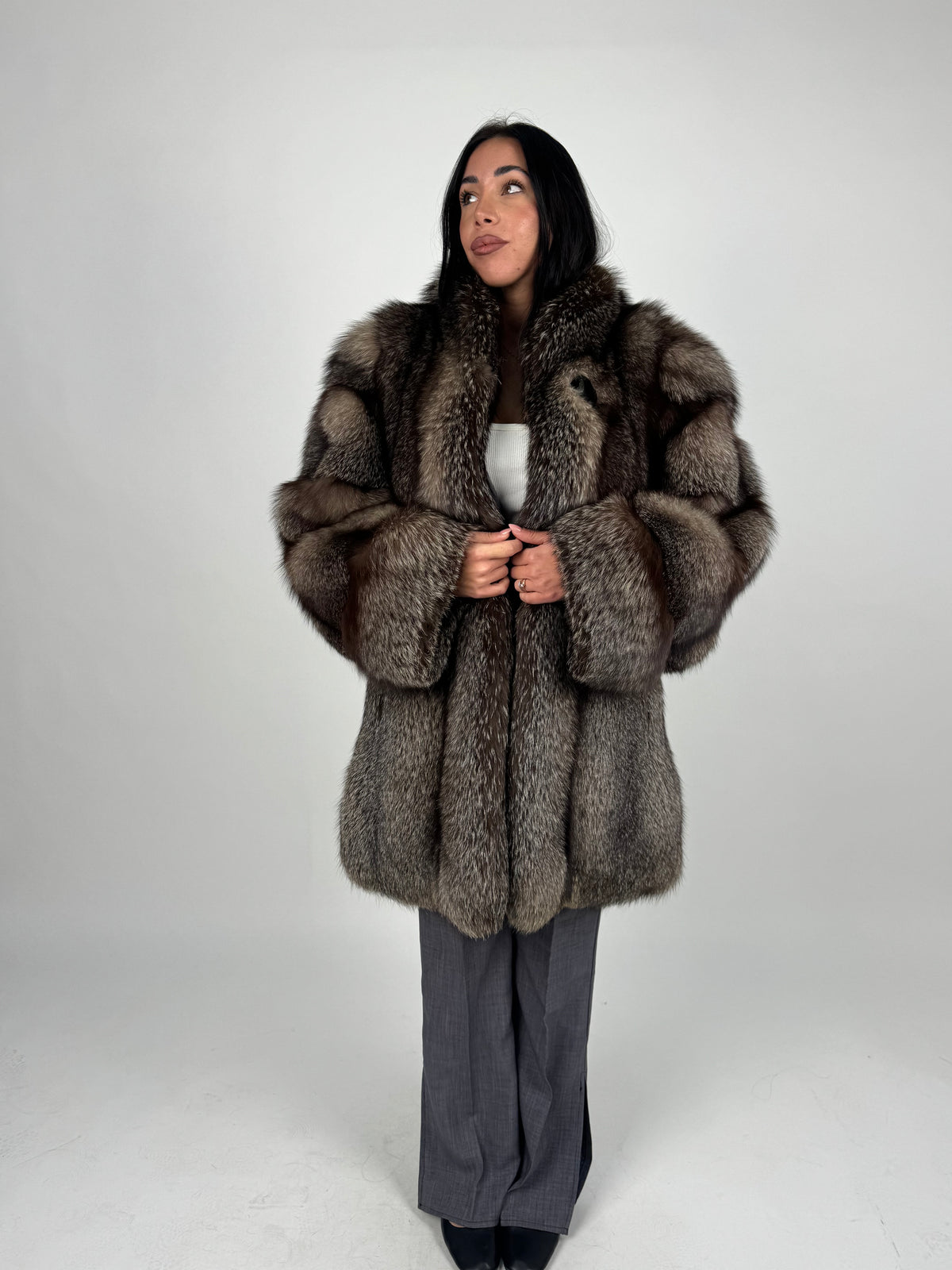 Giacca in volpe frost N847