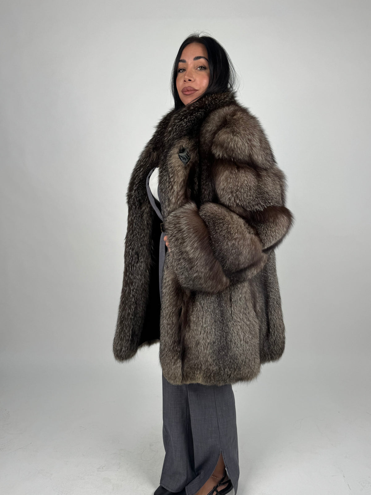 Giacca in volpe frost N847