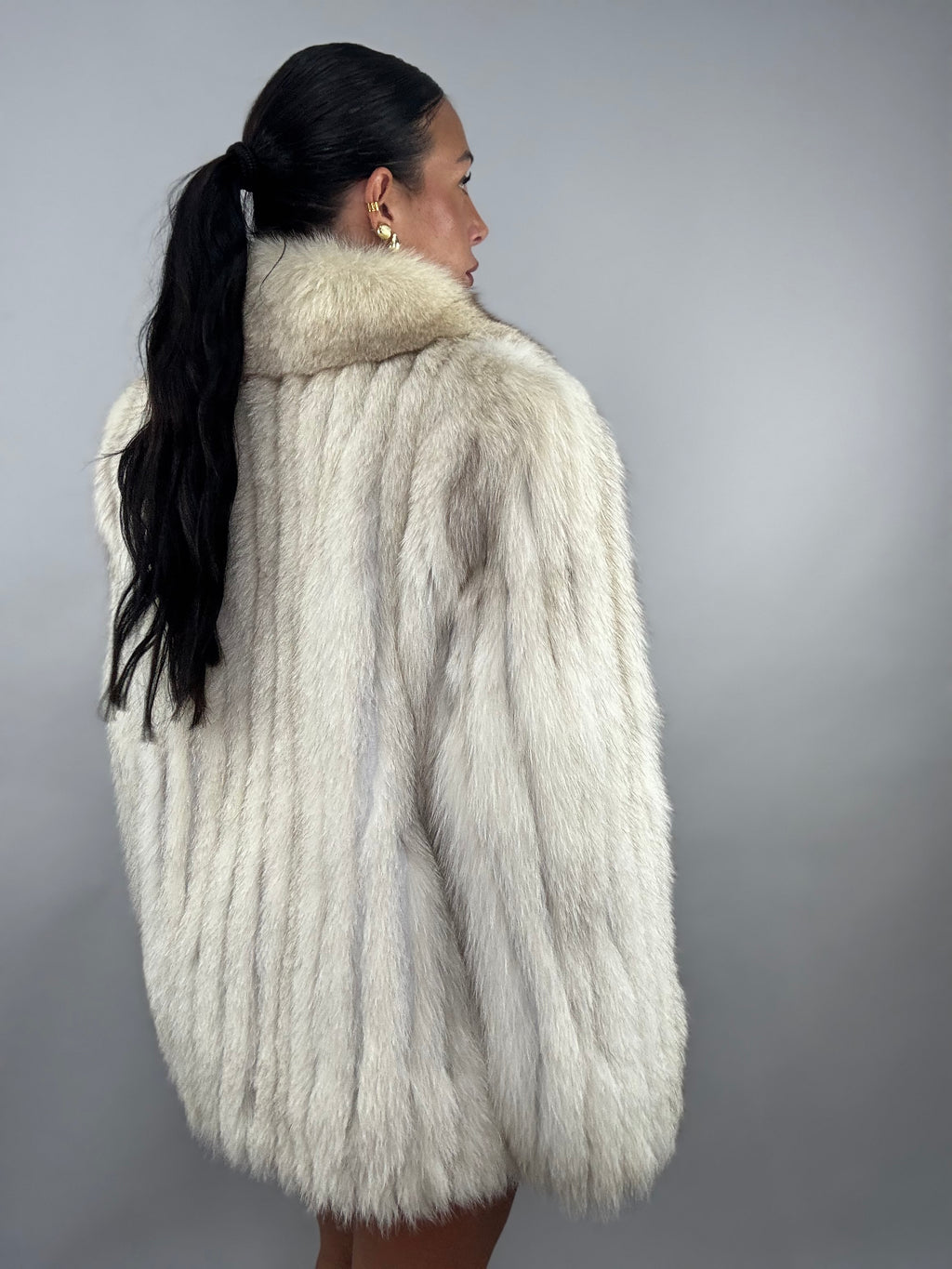 Cappotto in volpe della groenlandia