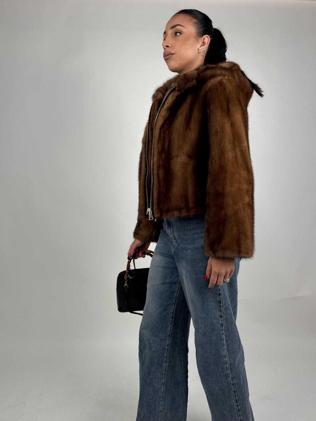 Mink Bomber Jacket