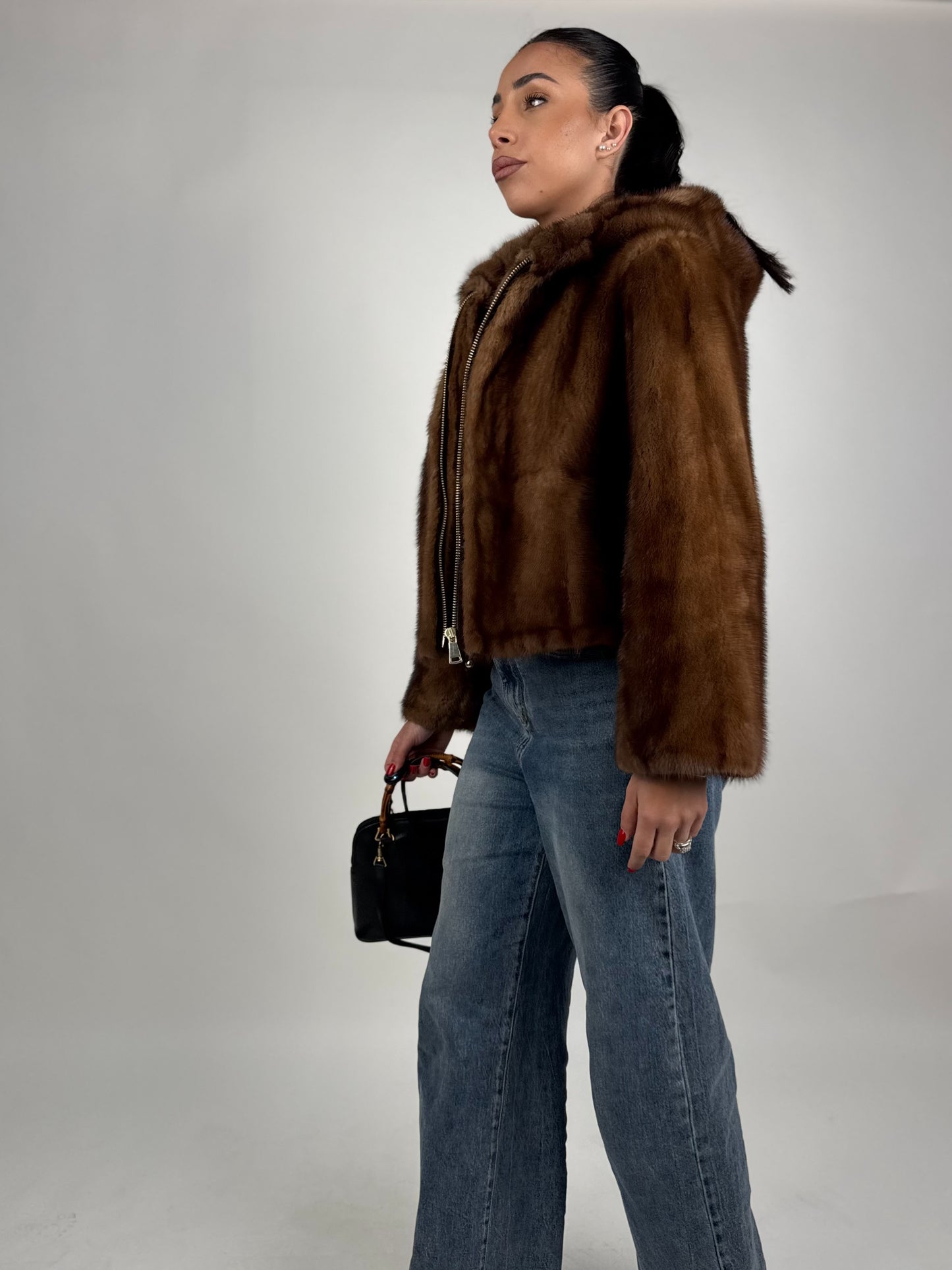 Mink Bomber Jacket