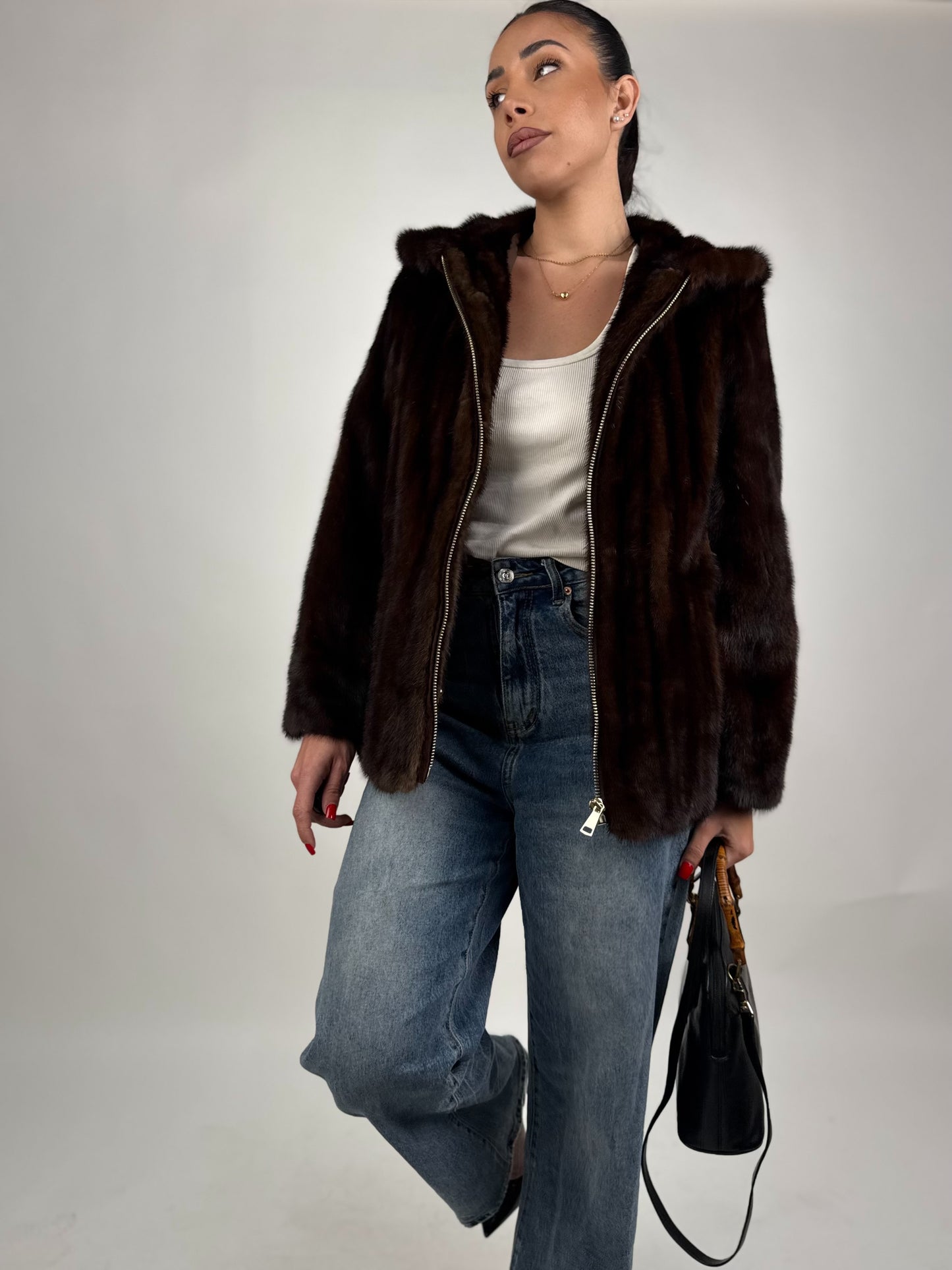 Mink Bomber Jacket