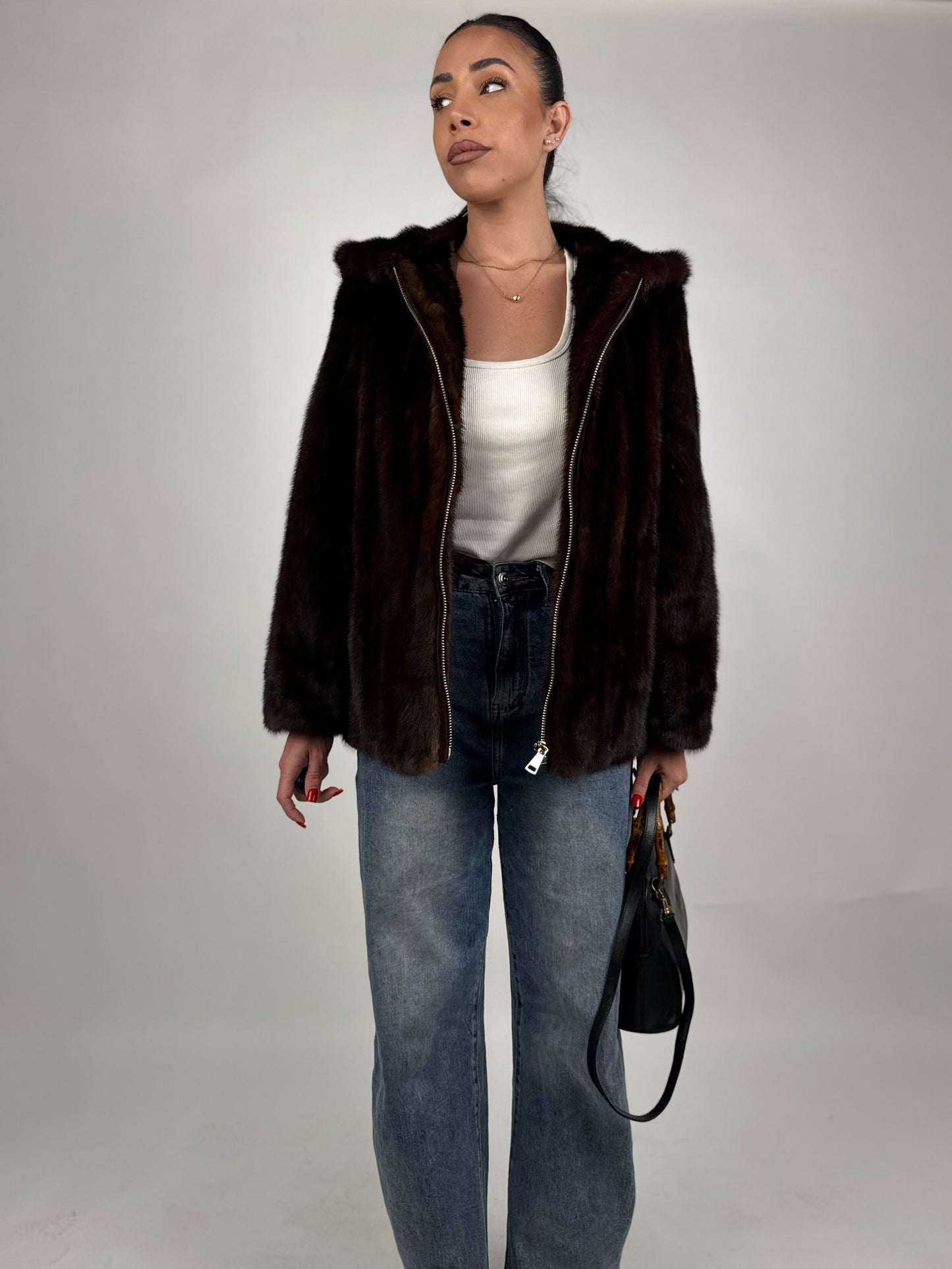 Mink Bomber Jacket