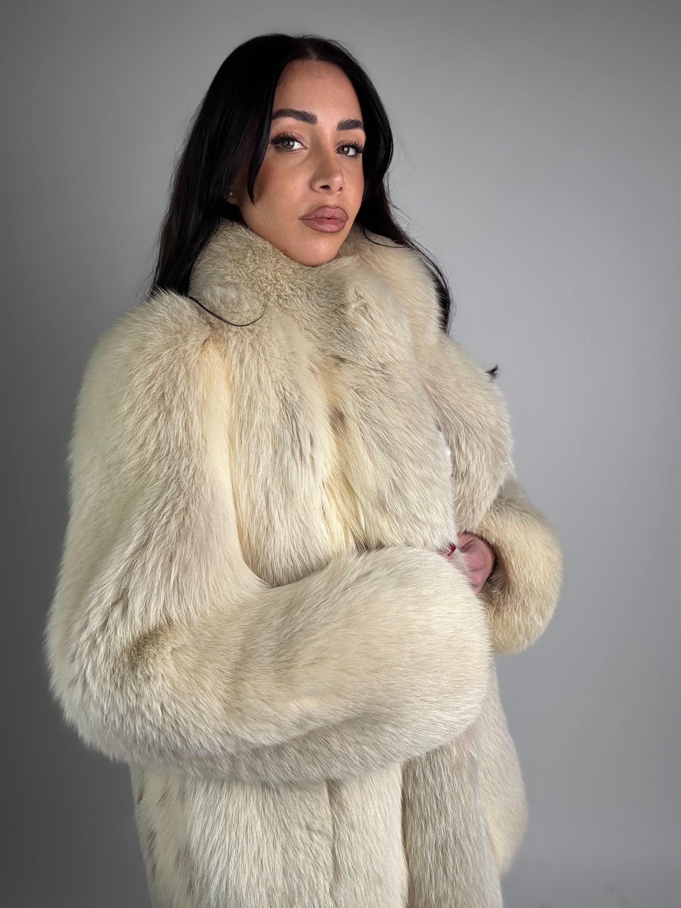 Giacca in volpe linciata N348