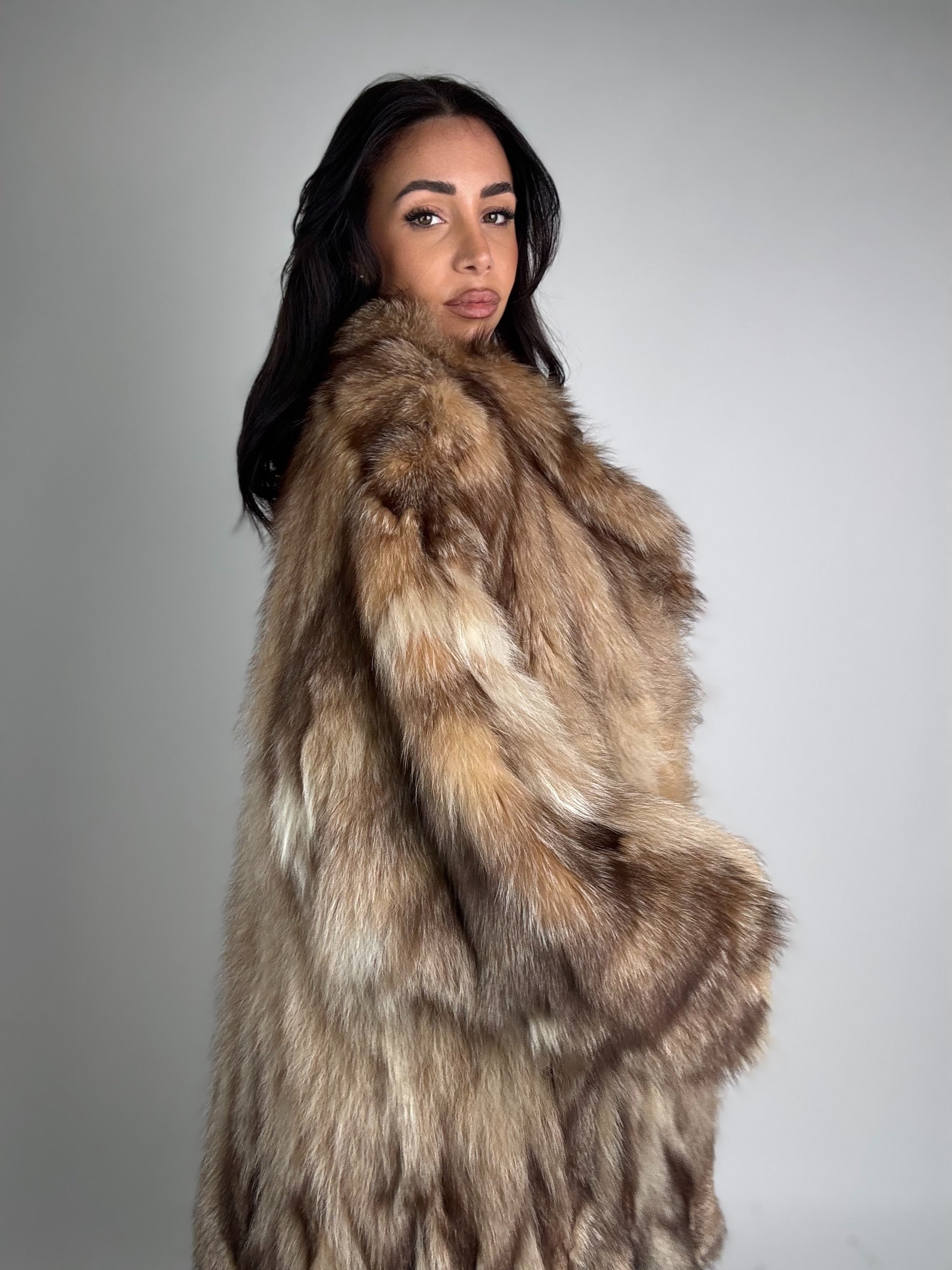 Giacca in volpe caramello N350