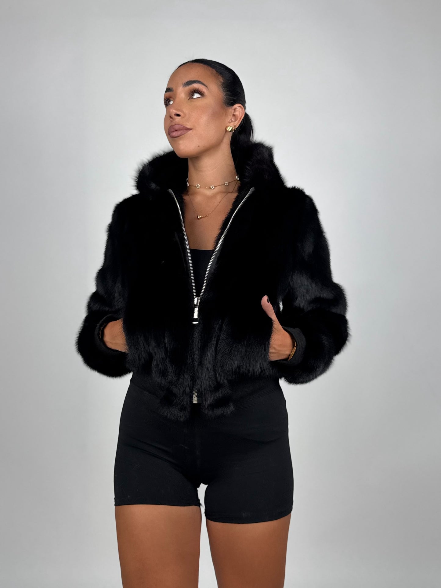 Mink Bomber Jacket