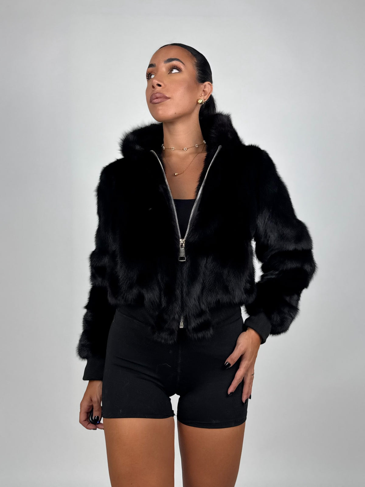 Mink Bomber Jacket