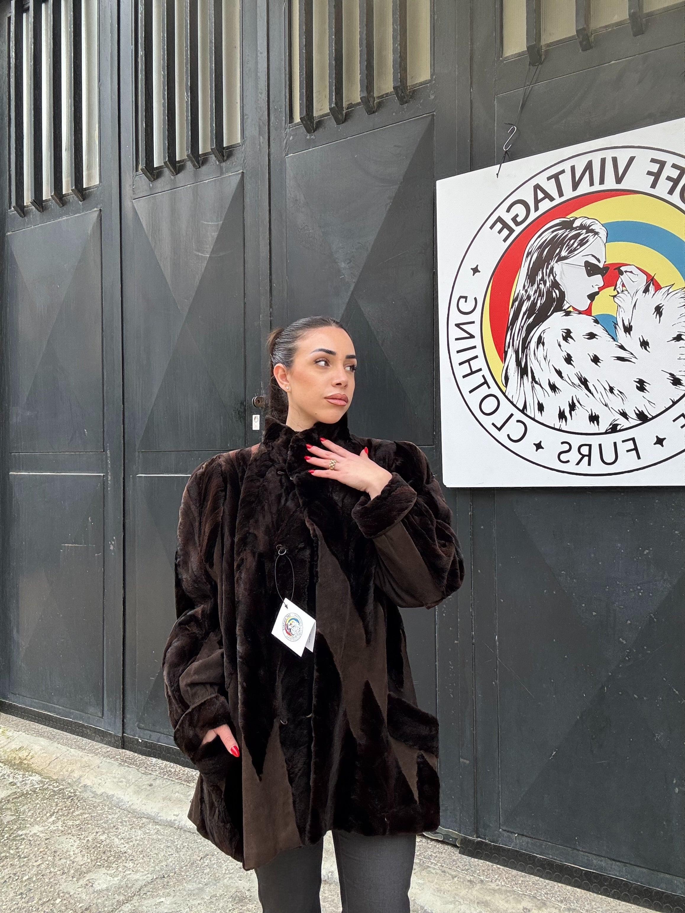 Giacca in visone rasato