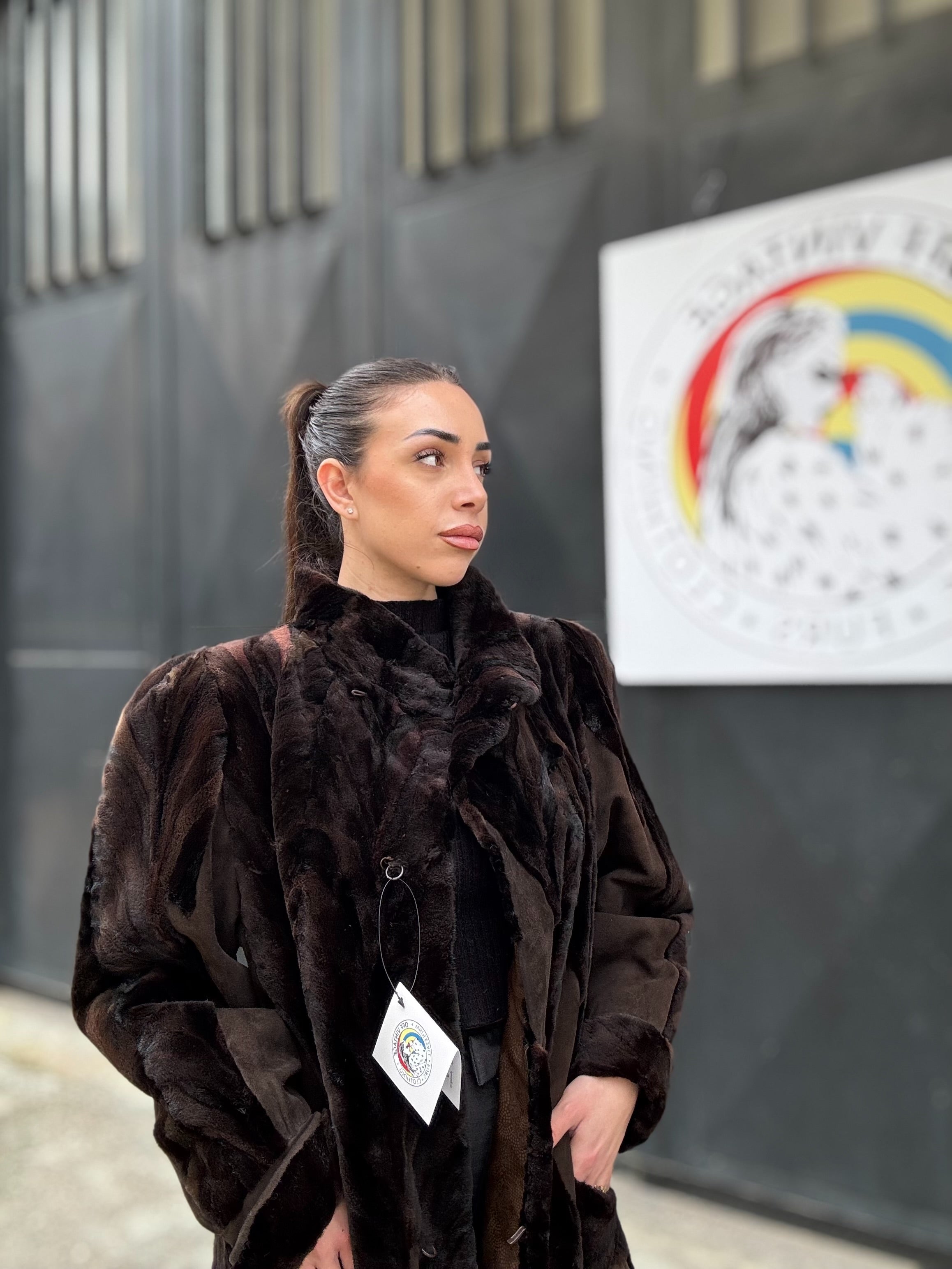 Giacca in visone rasato