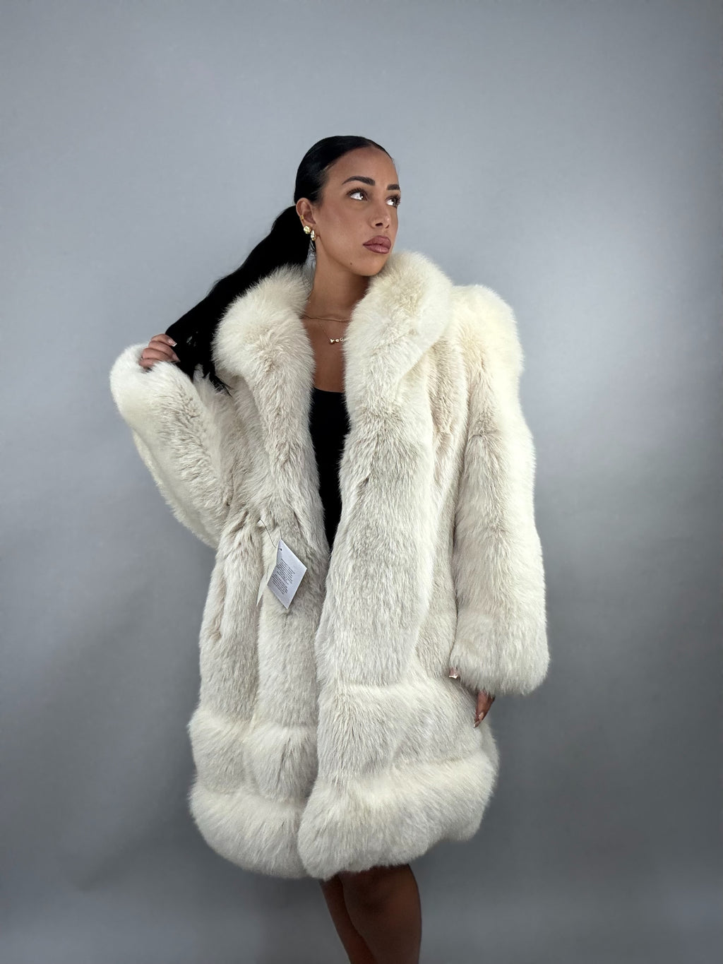 Cappotto in volpe della groenlandia