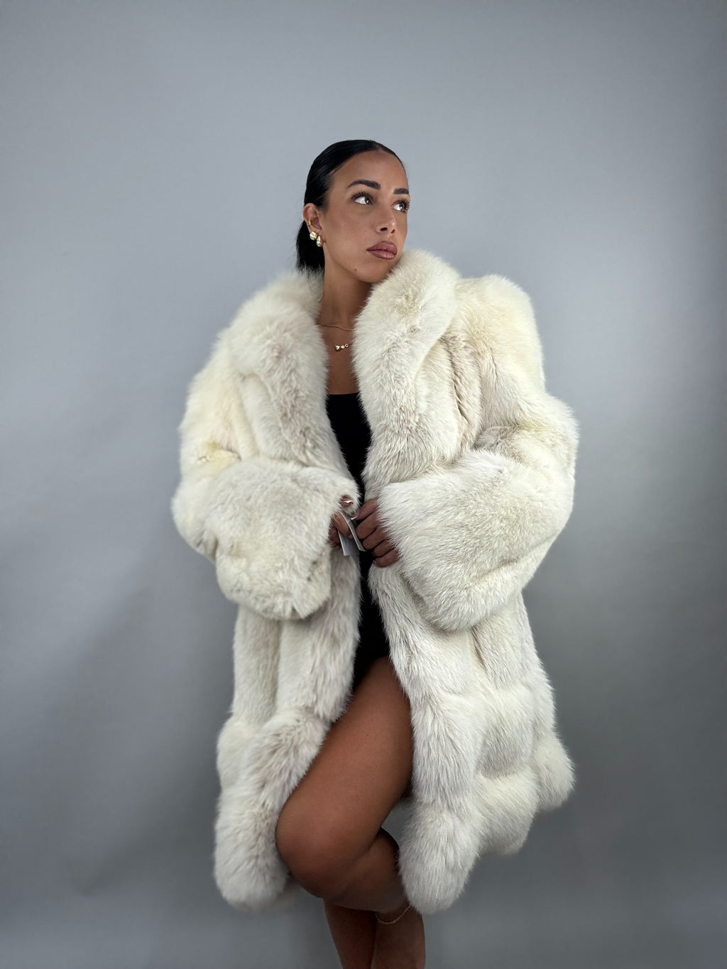 Cappotto in volpe della groenlandia