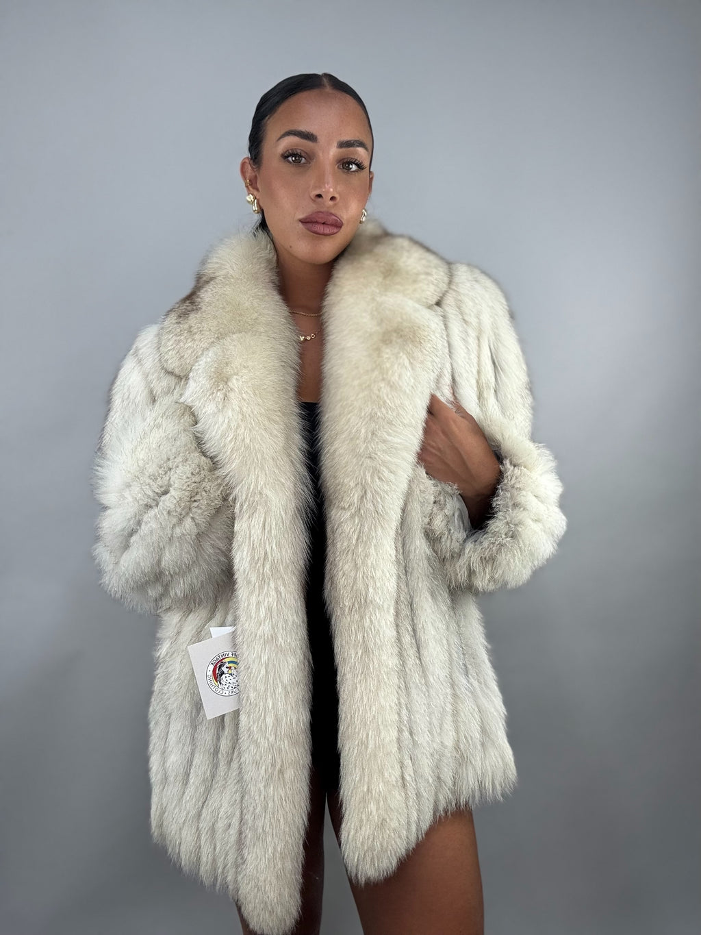 Cappotto in volpe della groenlandia