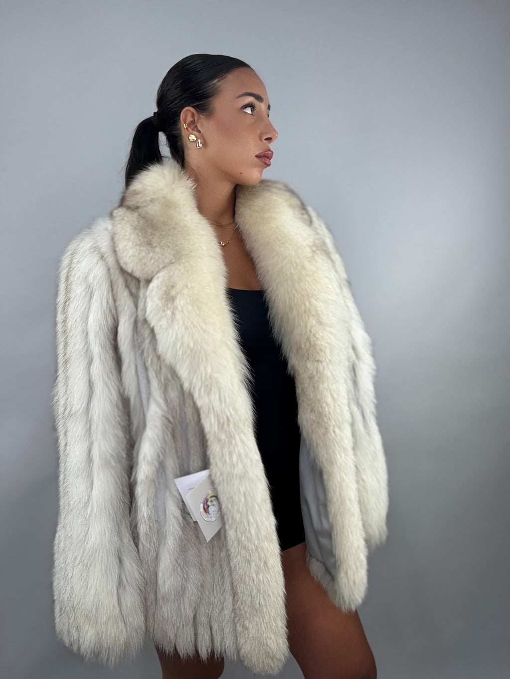 Cappotto in volpe della groenlandia