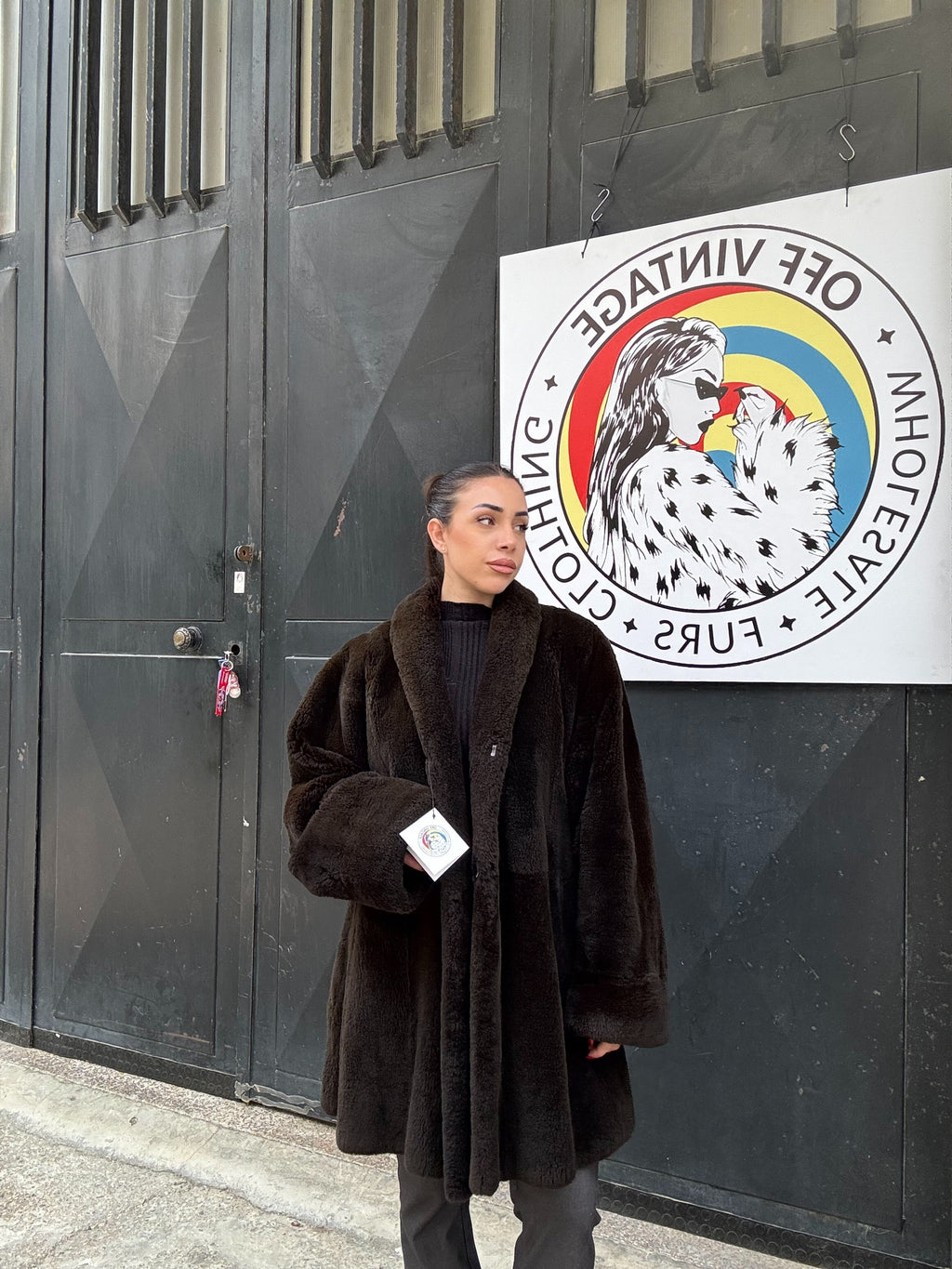 Giacca in castoro rasato