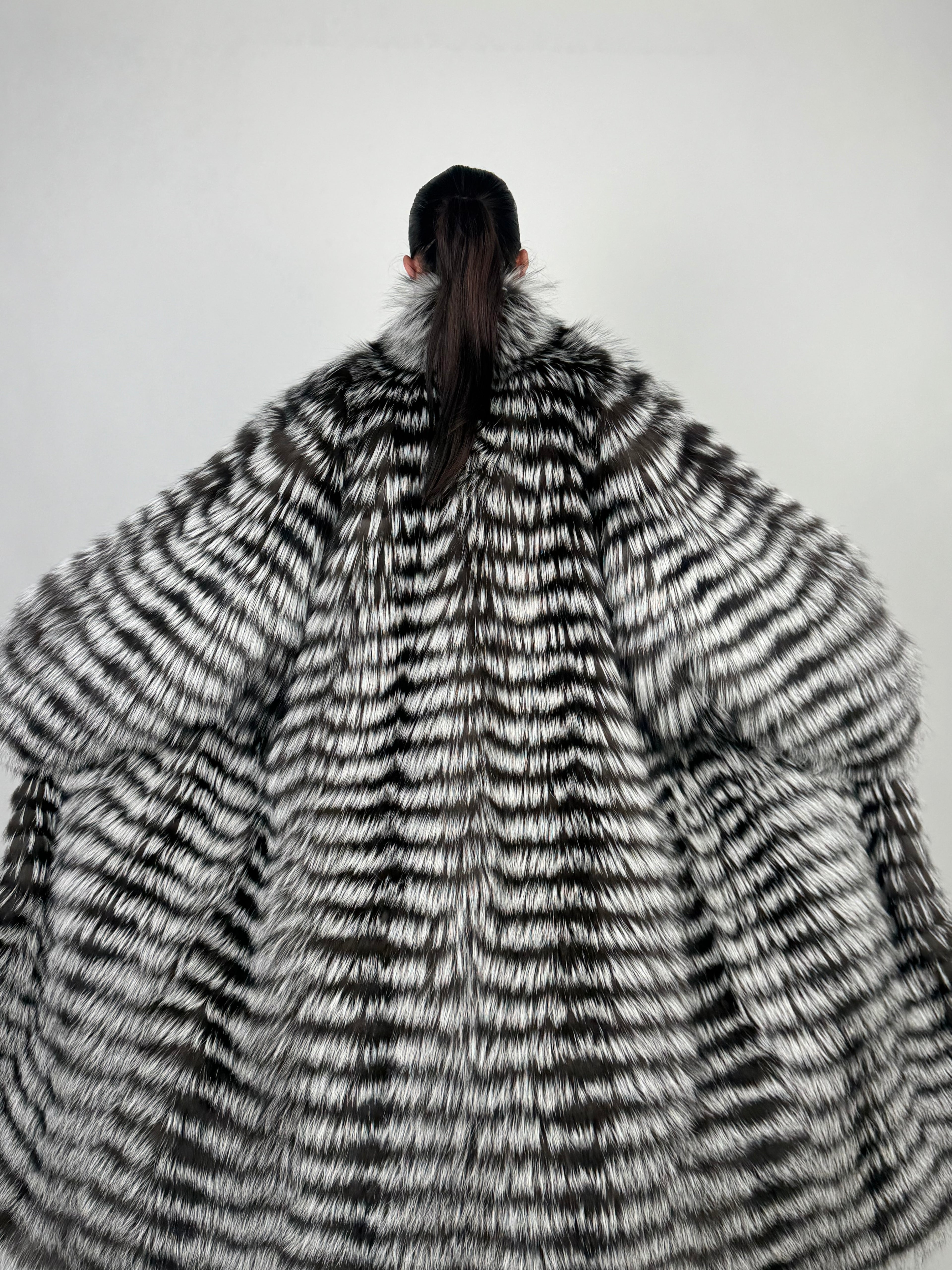 Cappotto in volpe argentata N05