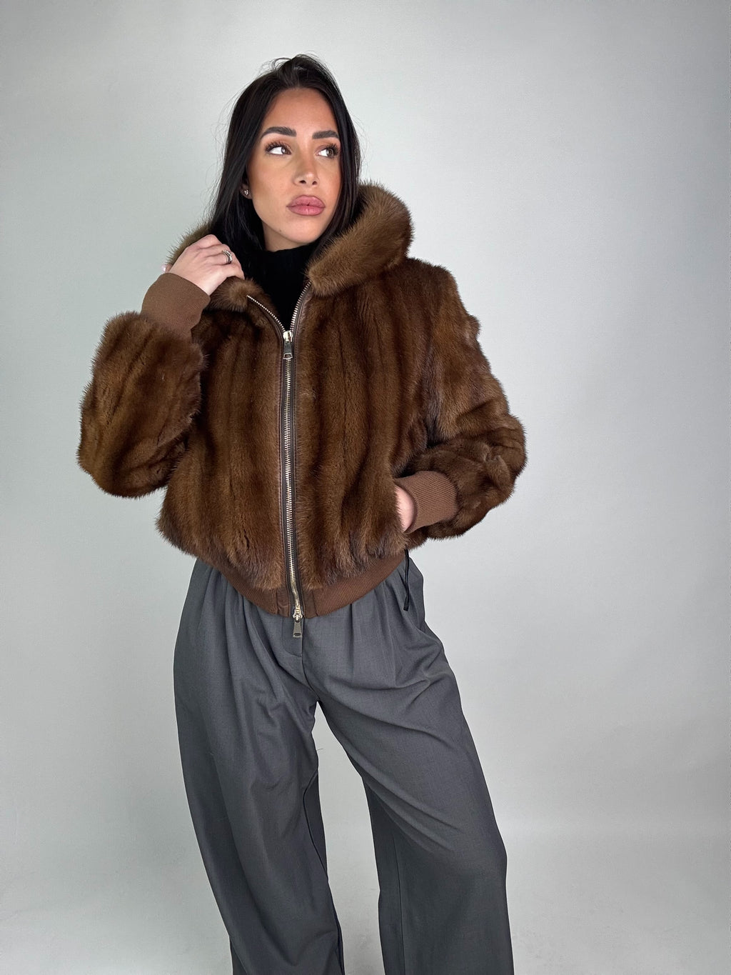 Bomber in visone N120