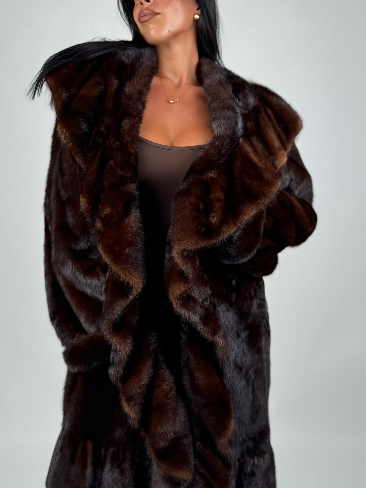 Cappotto in visone N700