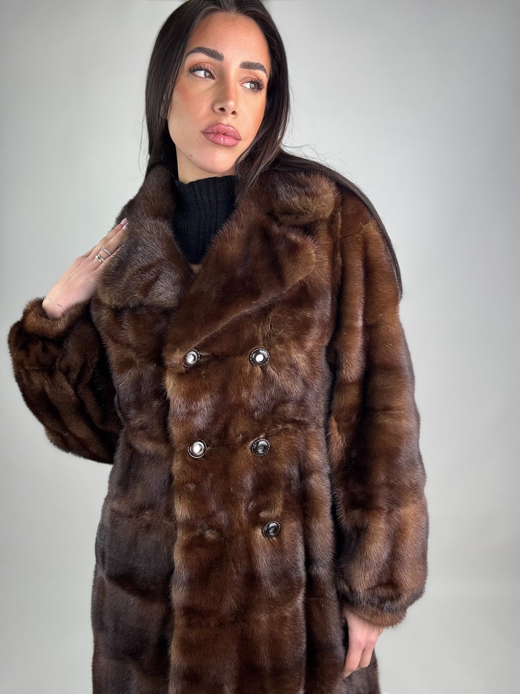 Cappotto in visone N458