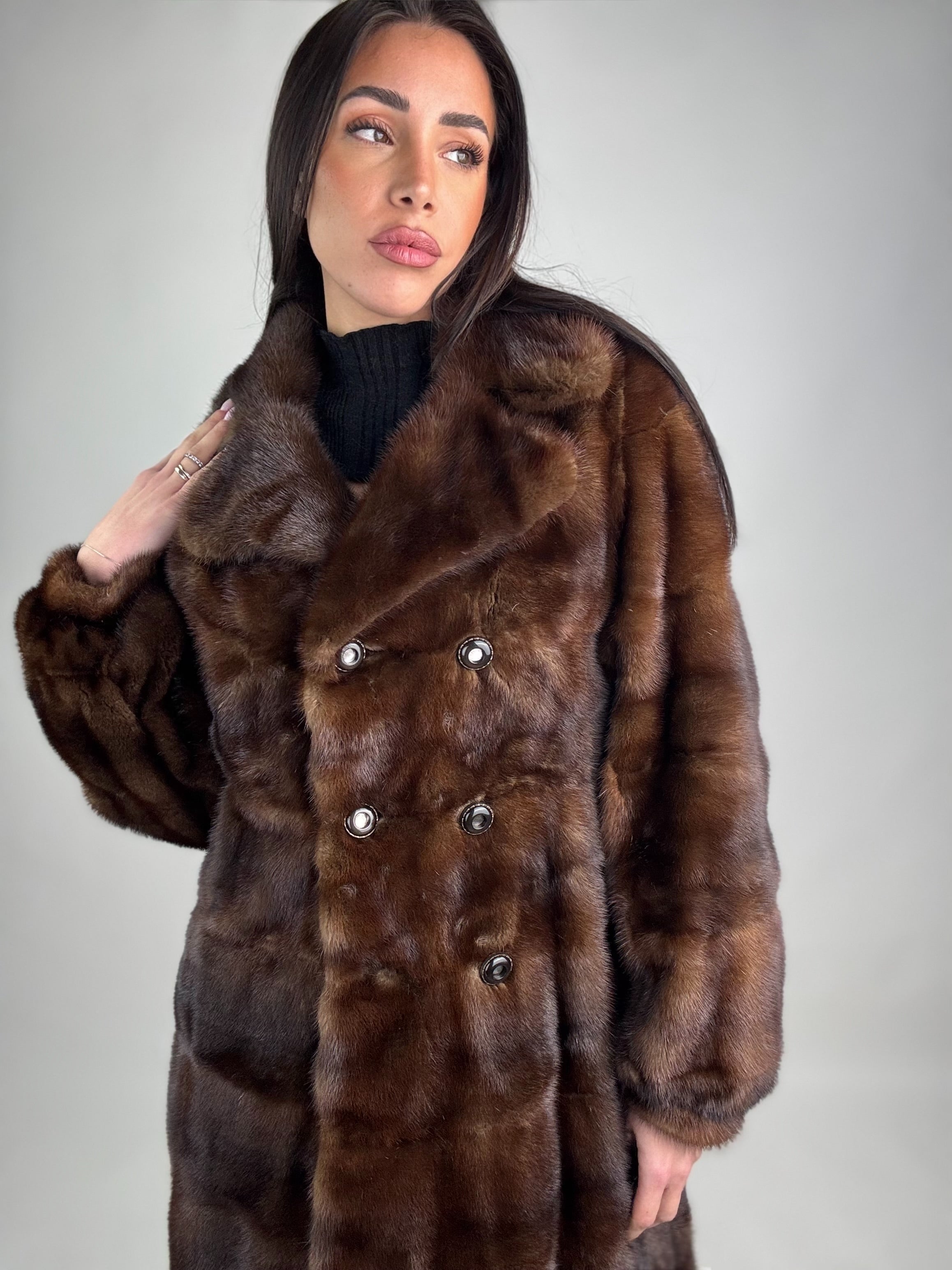 Cappotto in visone N458