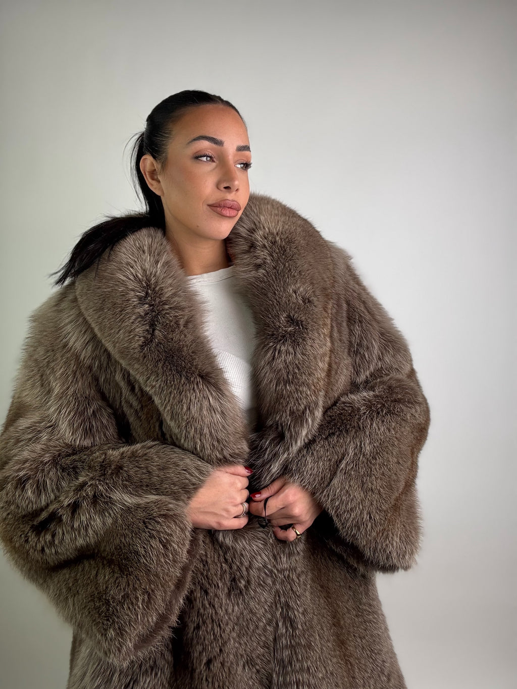 Cappotto in volpe della groenlandia N40