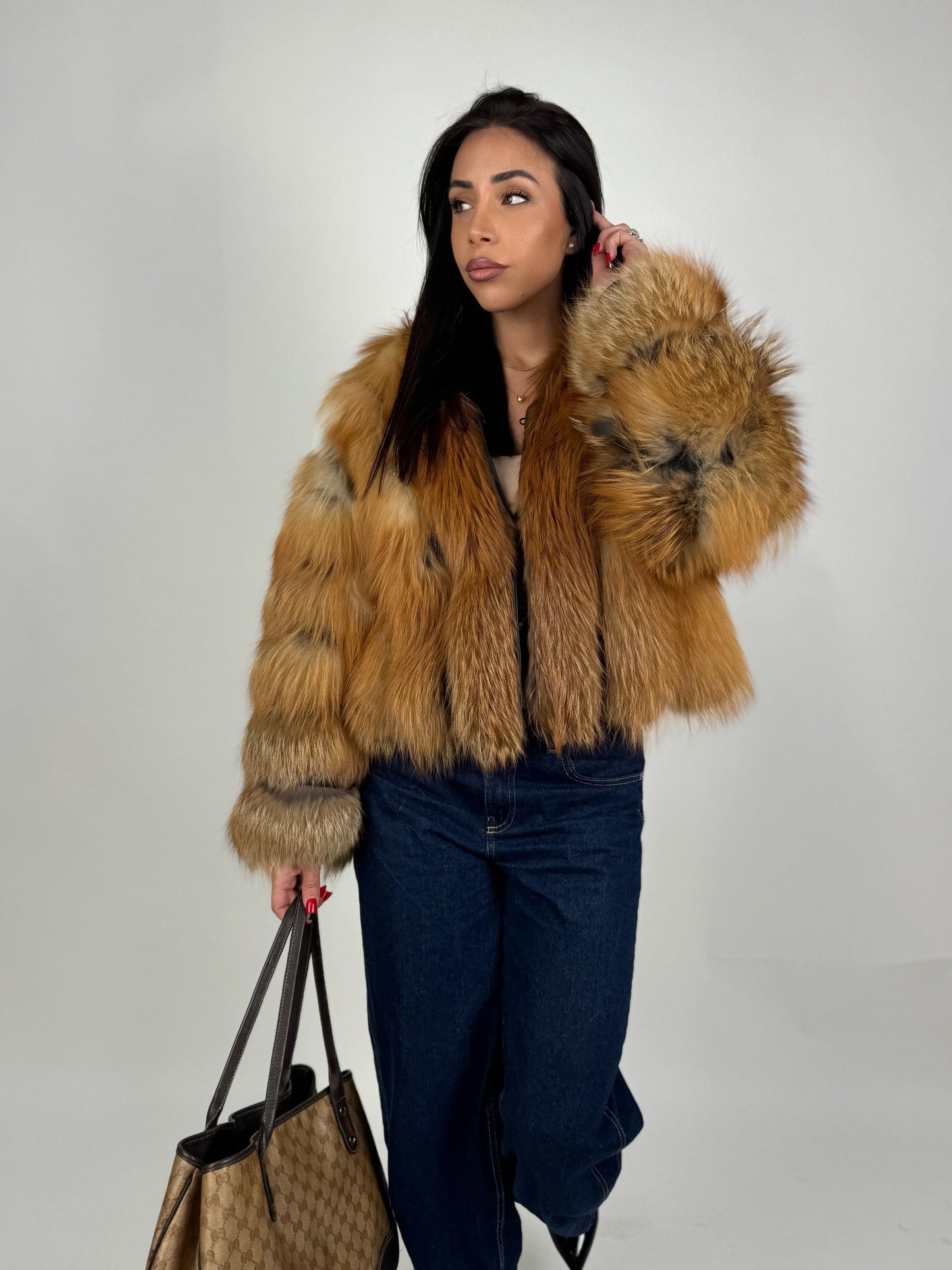 Giacca Giselle in volpe gold
