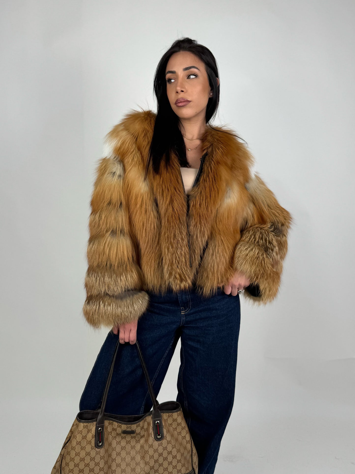 Giacca Giselle in volpe gold