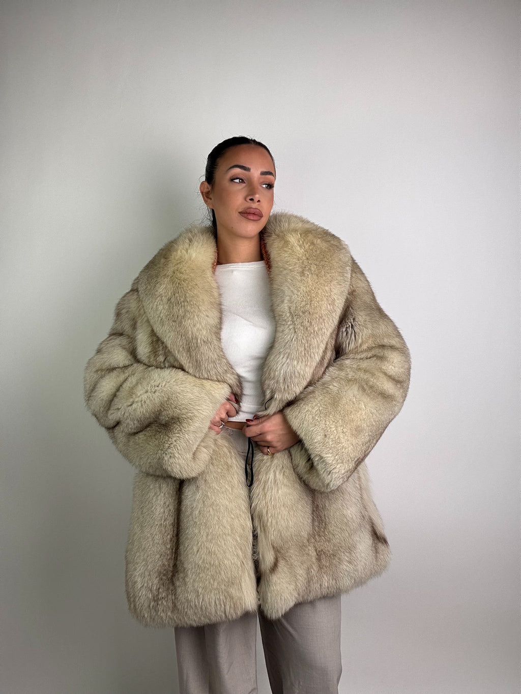 Giacca in volpe della groenlandia N42