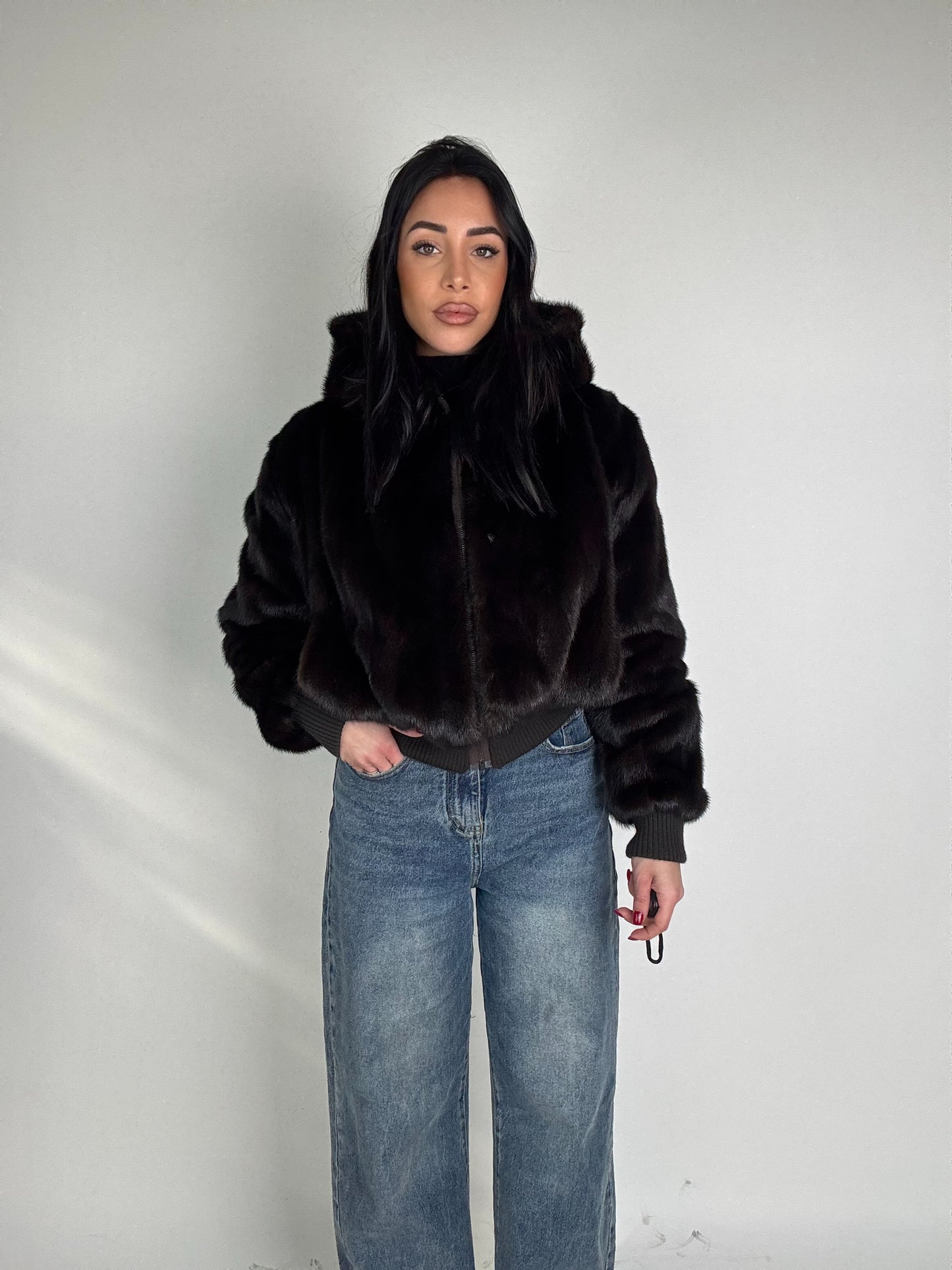 Bomber in visone N138
