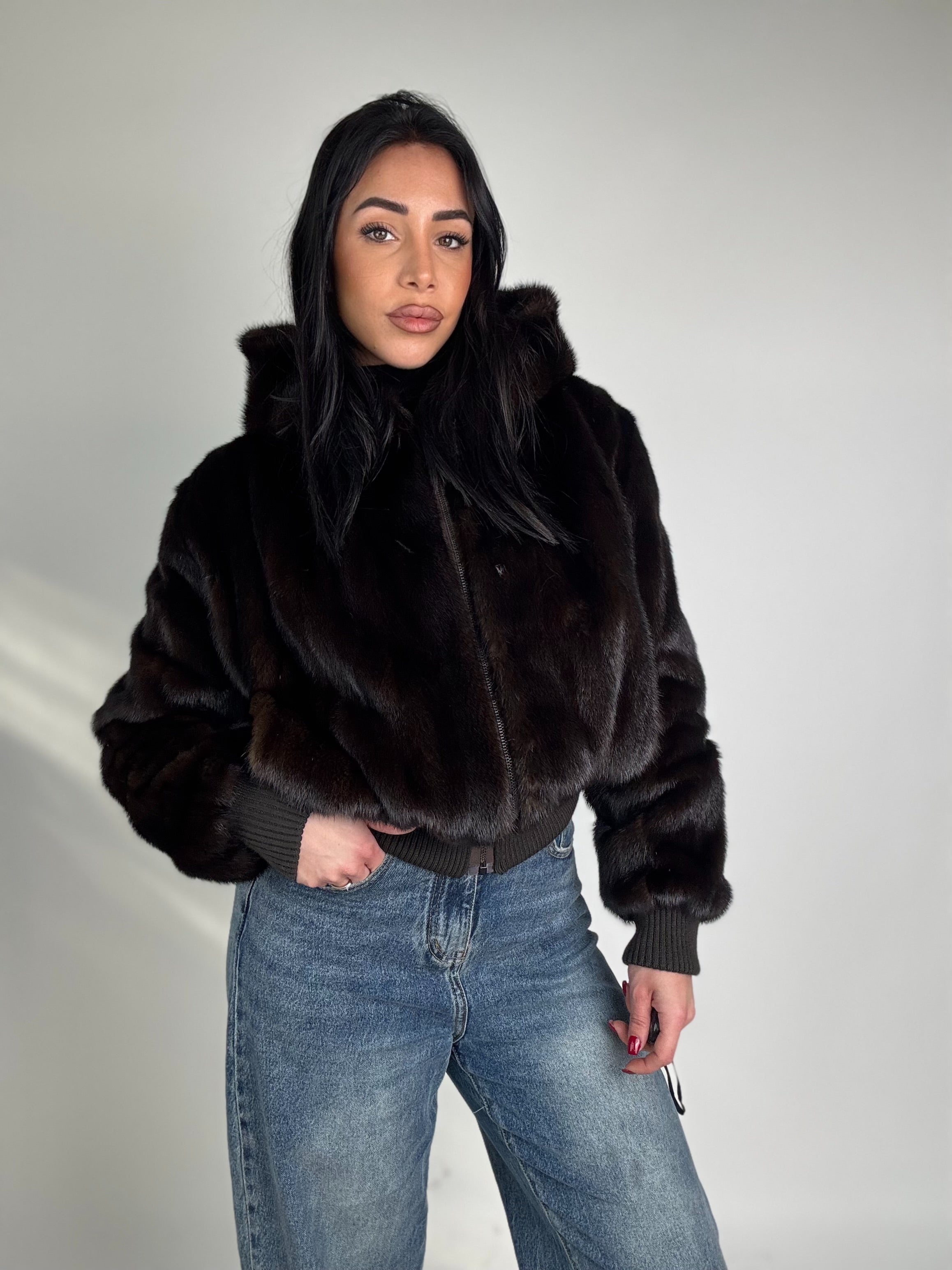 Bomber in visone N138