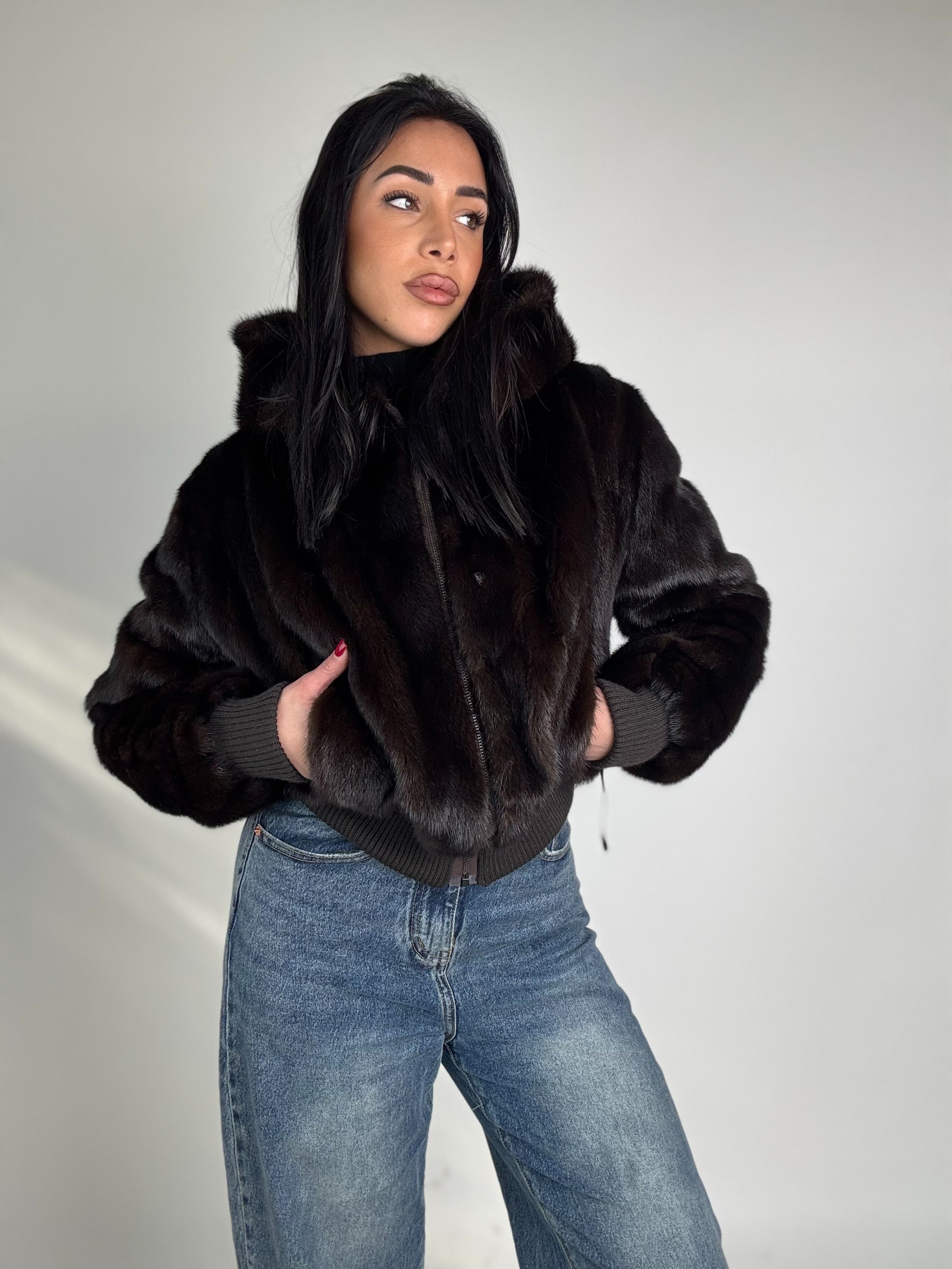 Bomber in visone N138