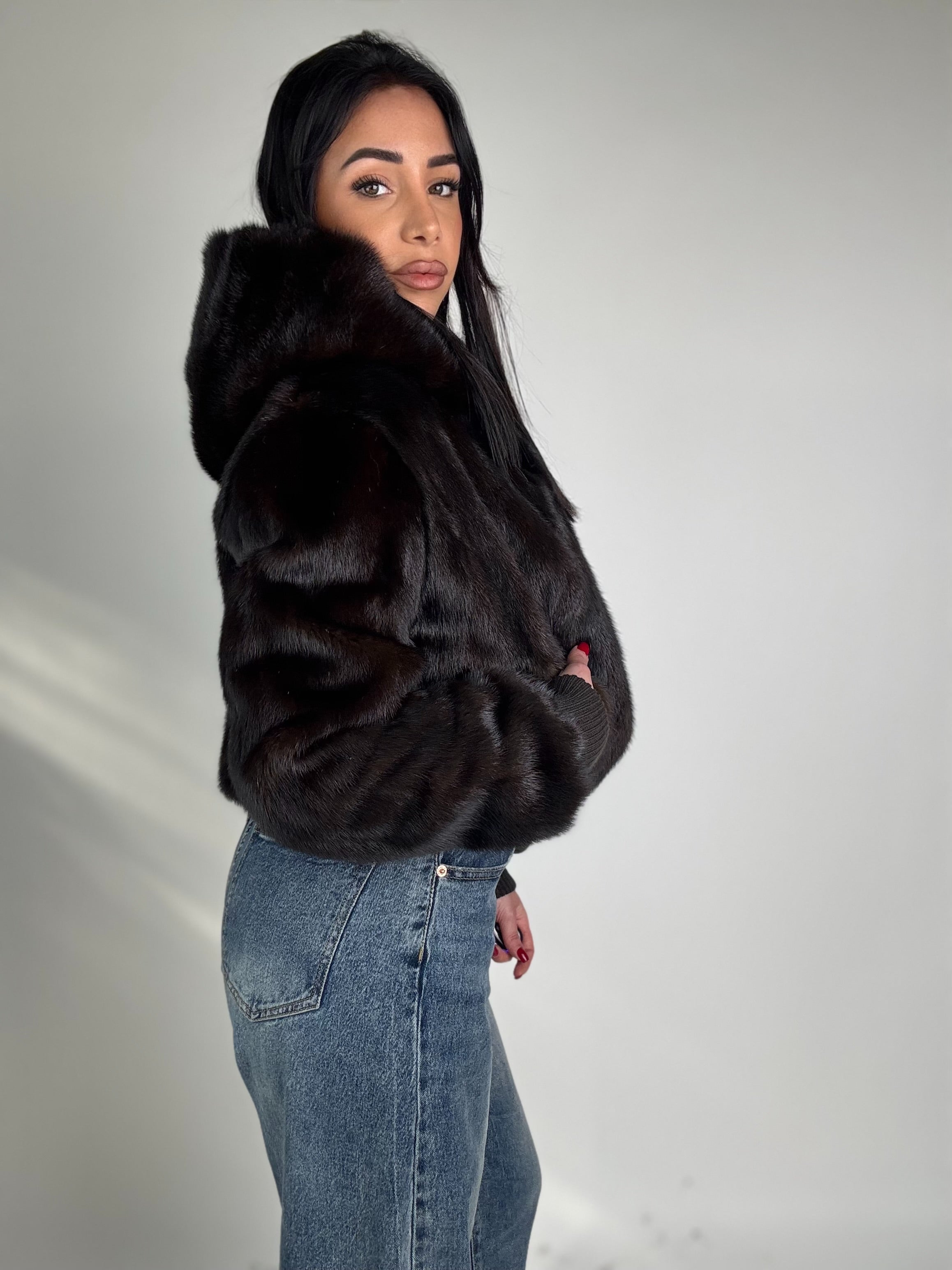 Bomber in visone N138