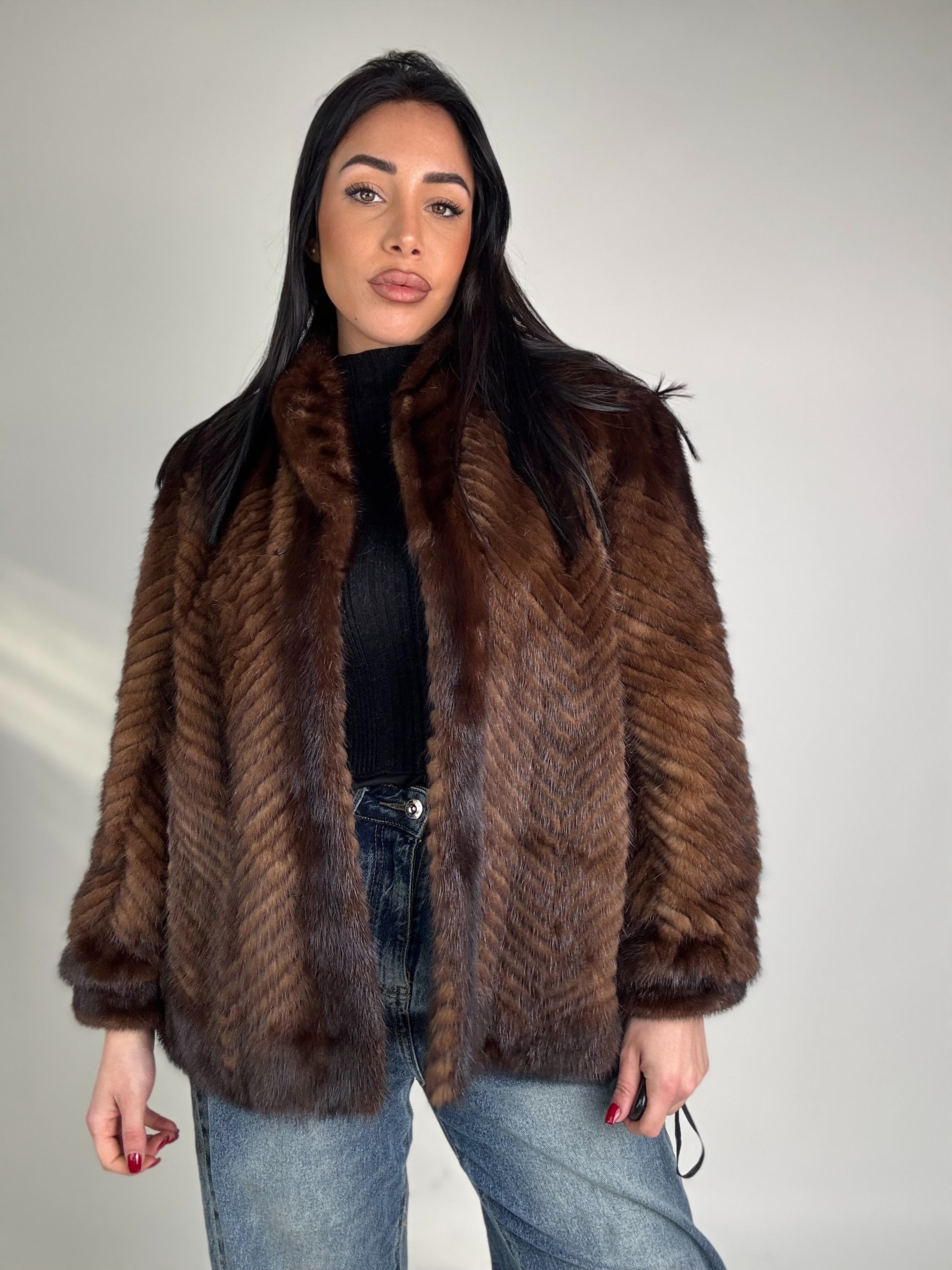 Giacca in visone N386