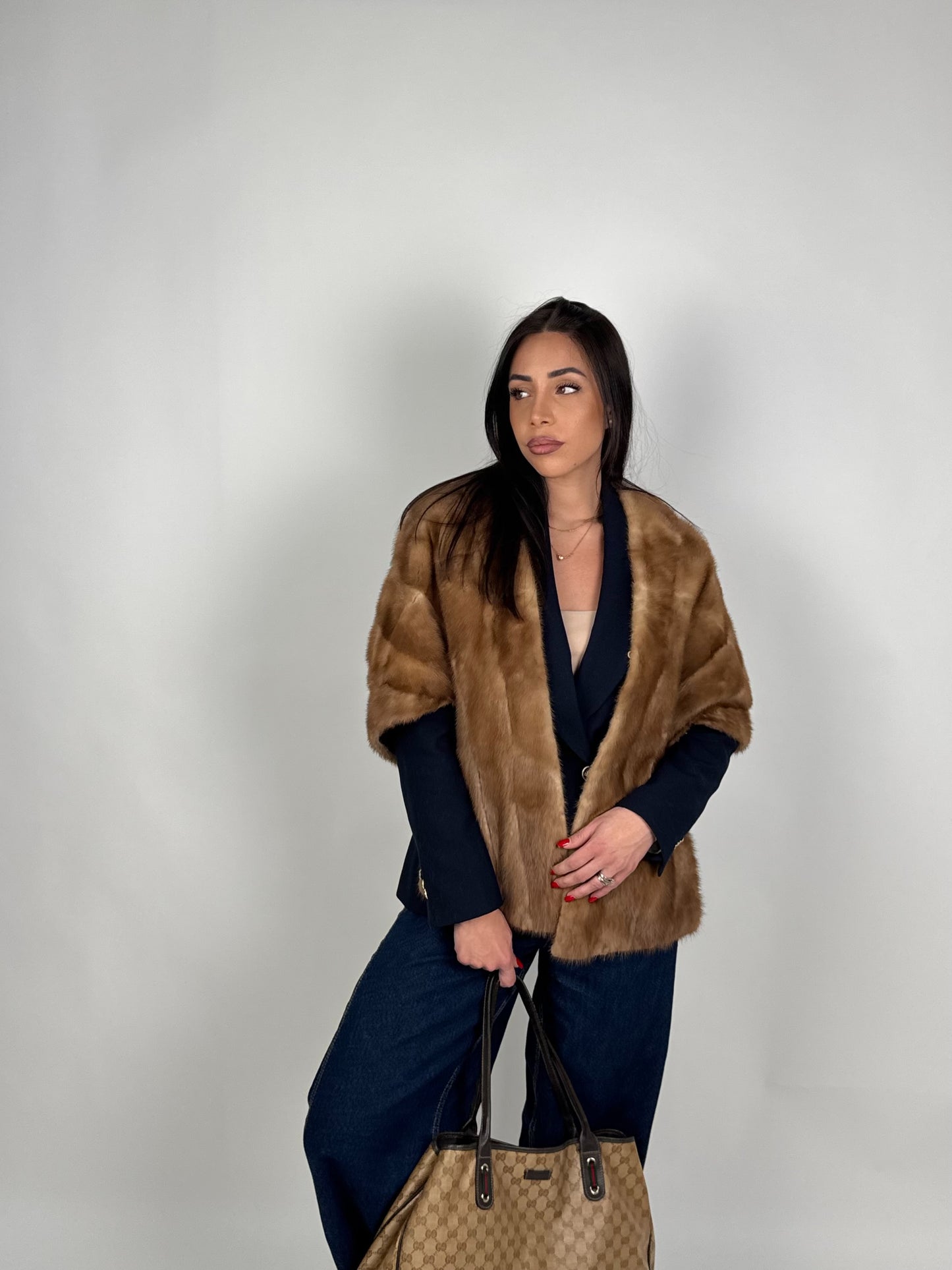 Mink Bomber Jacket