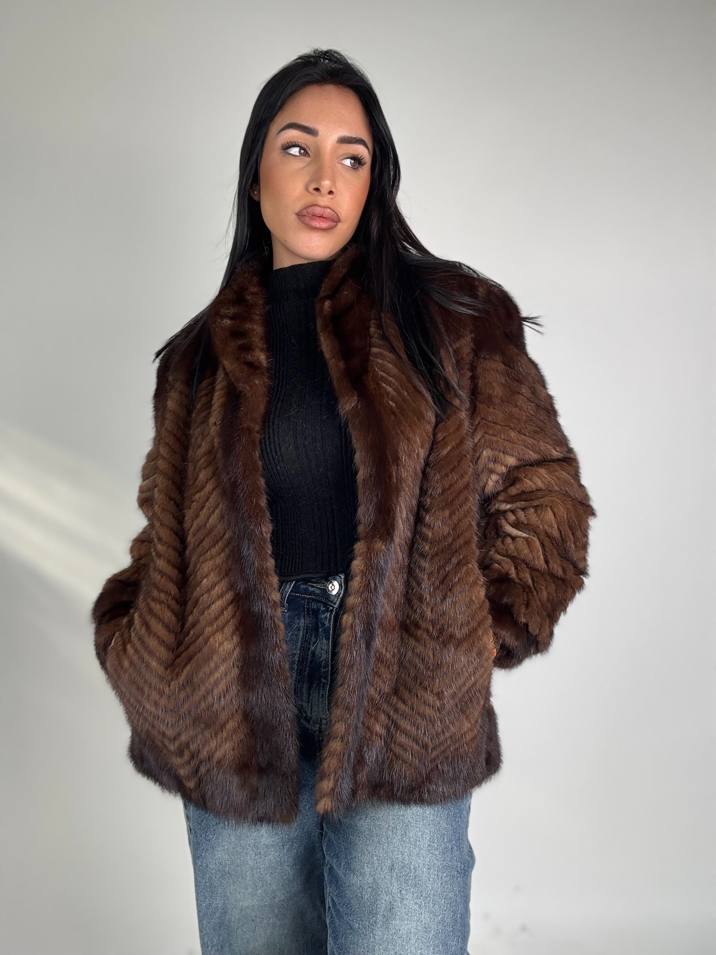 Giacca in visone N386