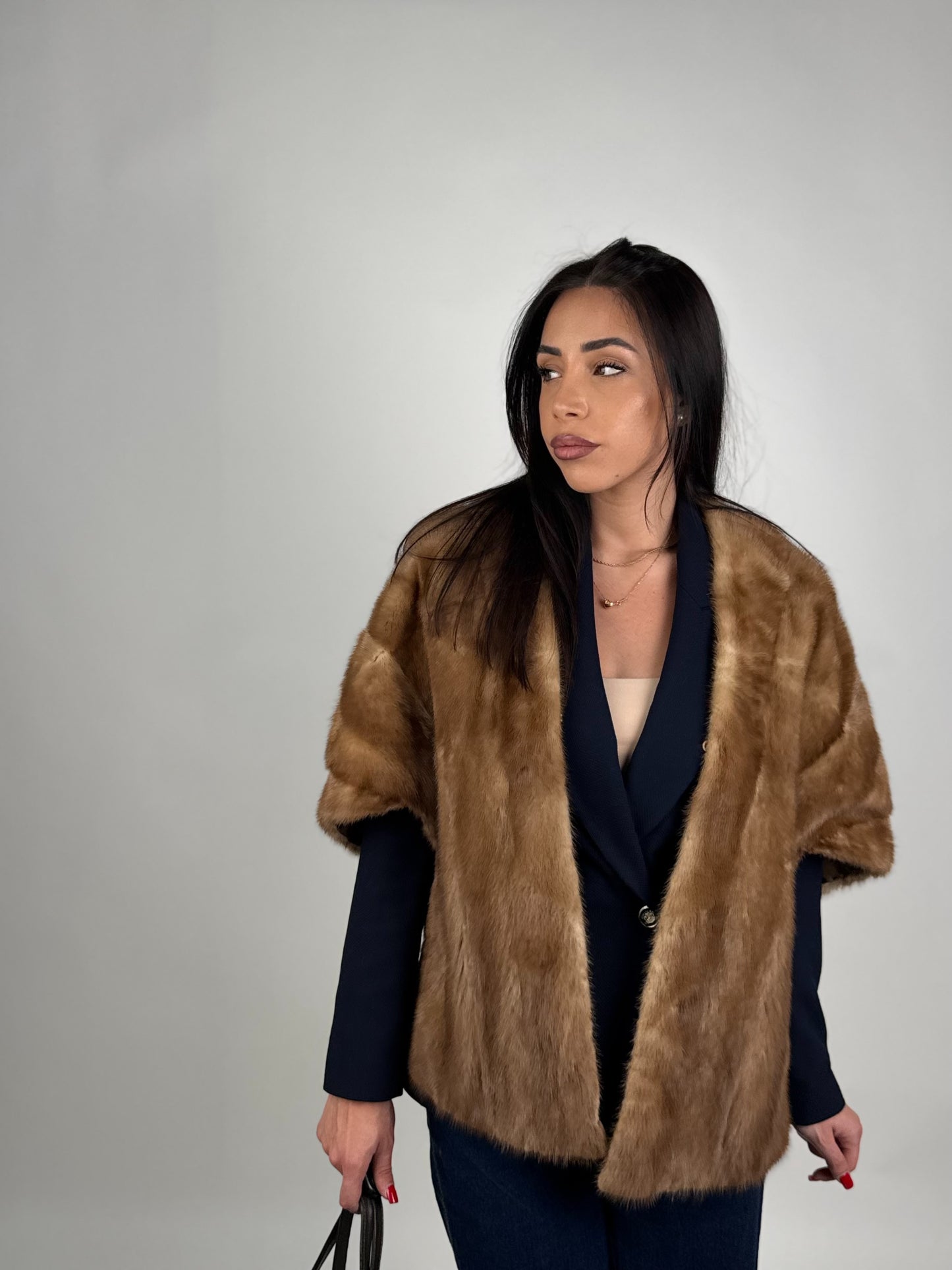 Mink Bomber Jacket
