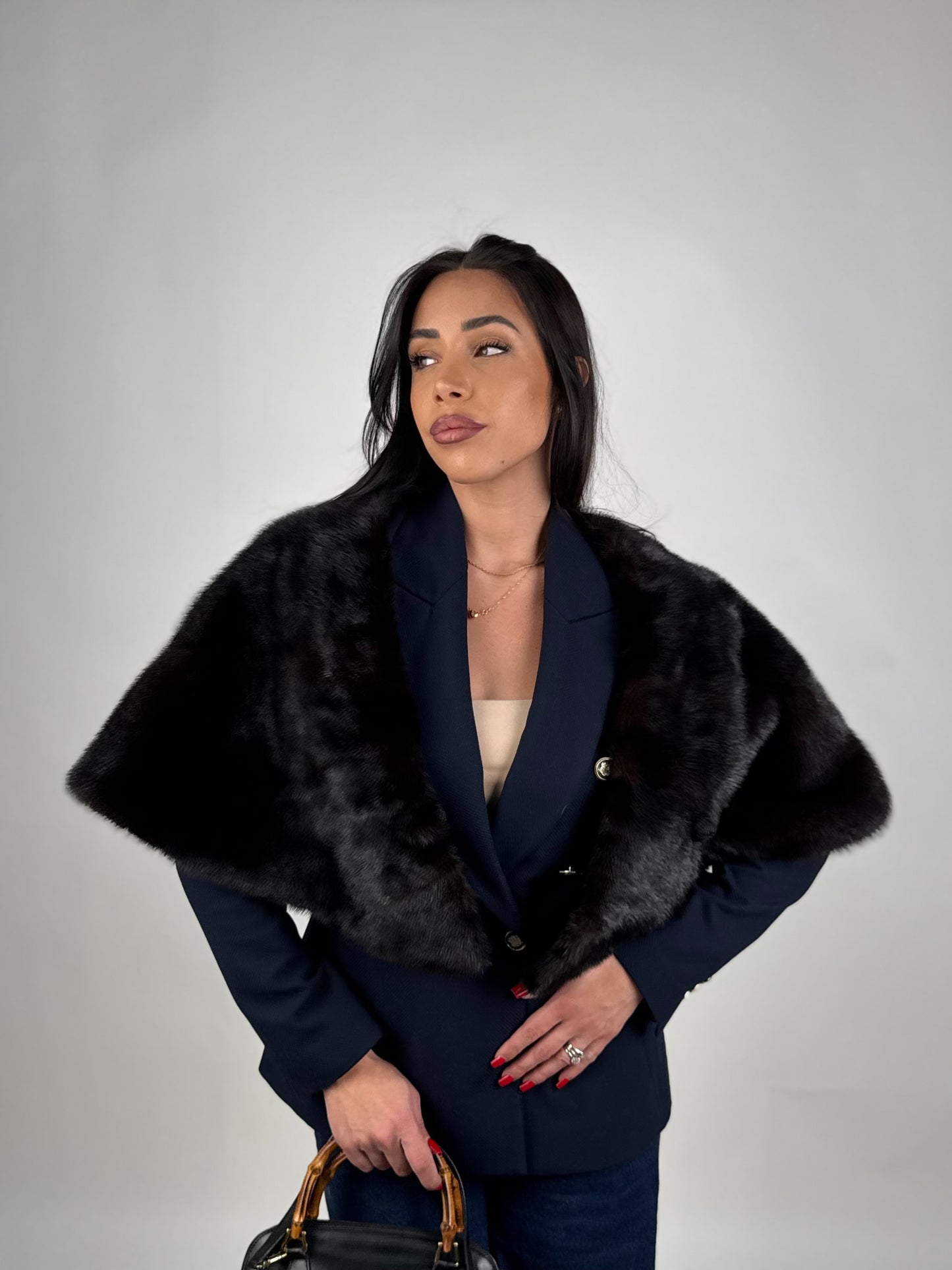 Mink Bomber Jacket