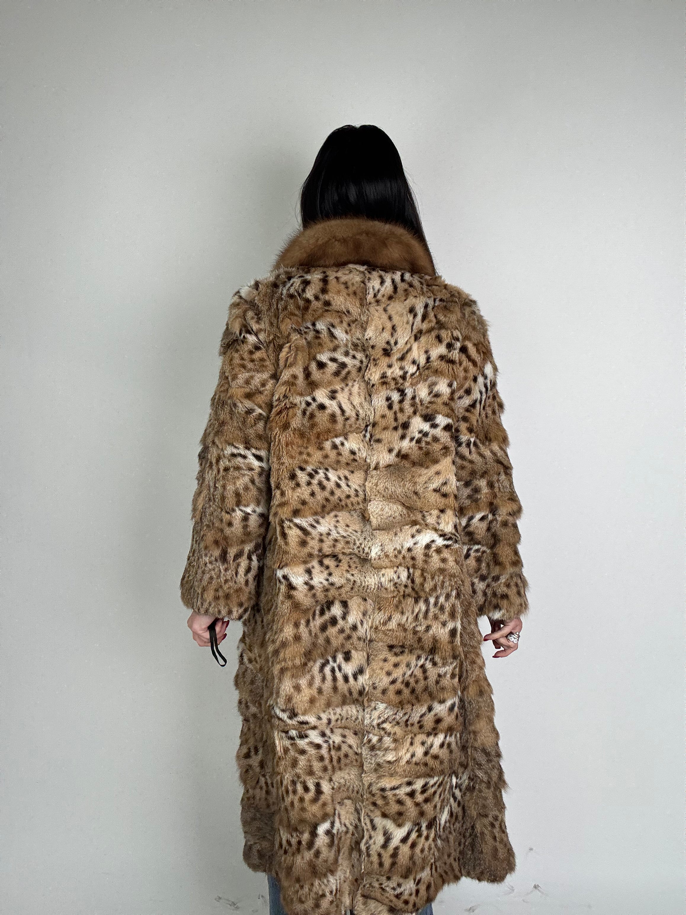 Cappotto in ocelot, lince e zibellino N53