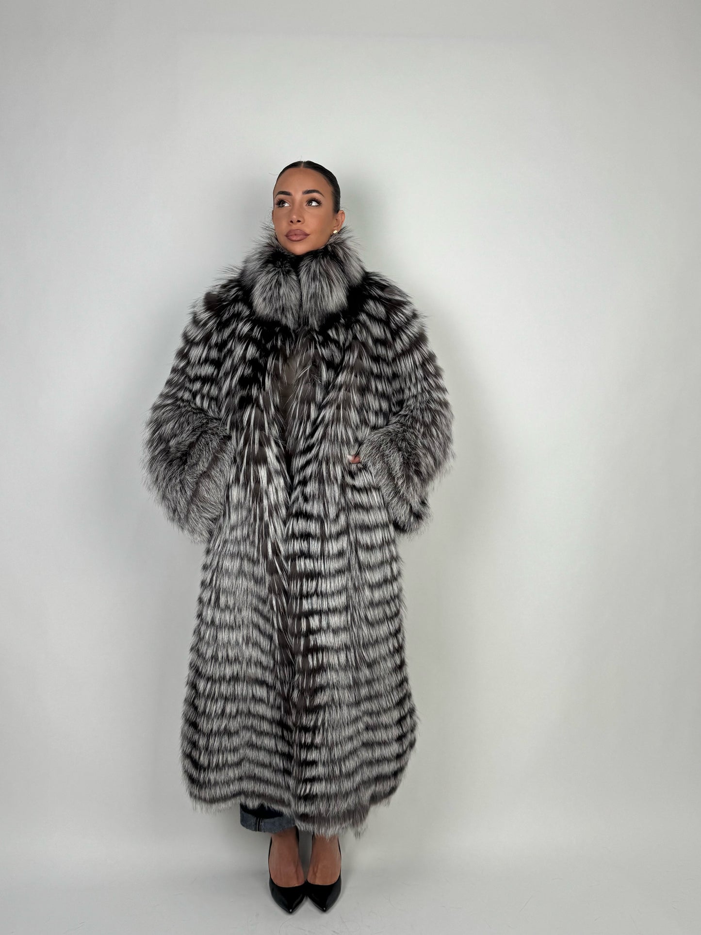 Cappotto in volpe argentata N05