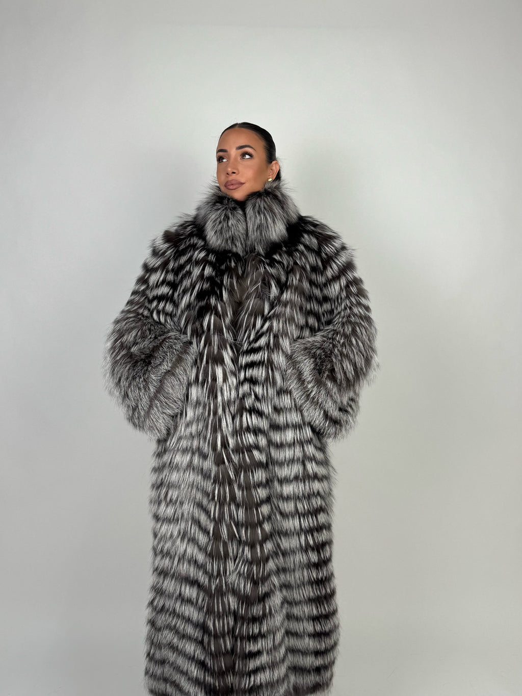 Cappotto in volpe argentata N05